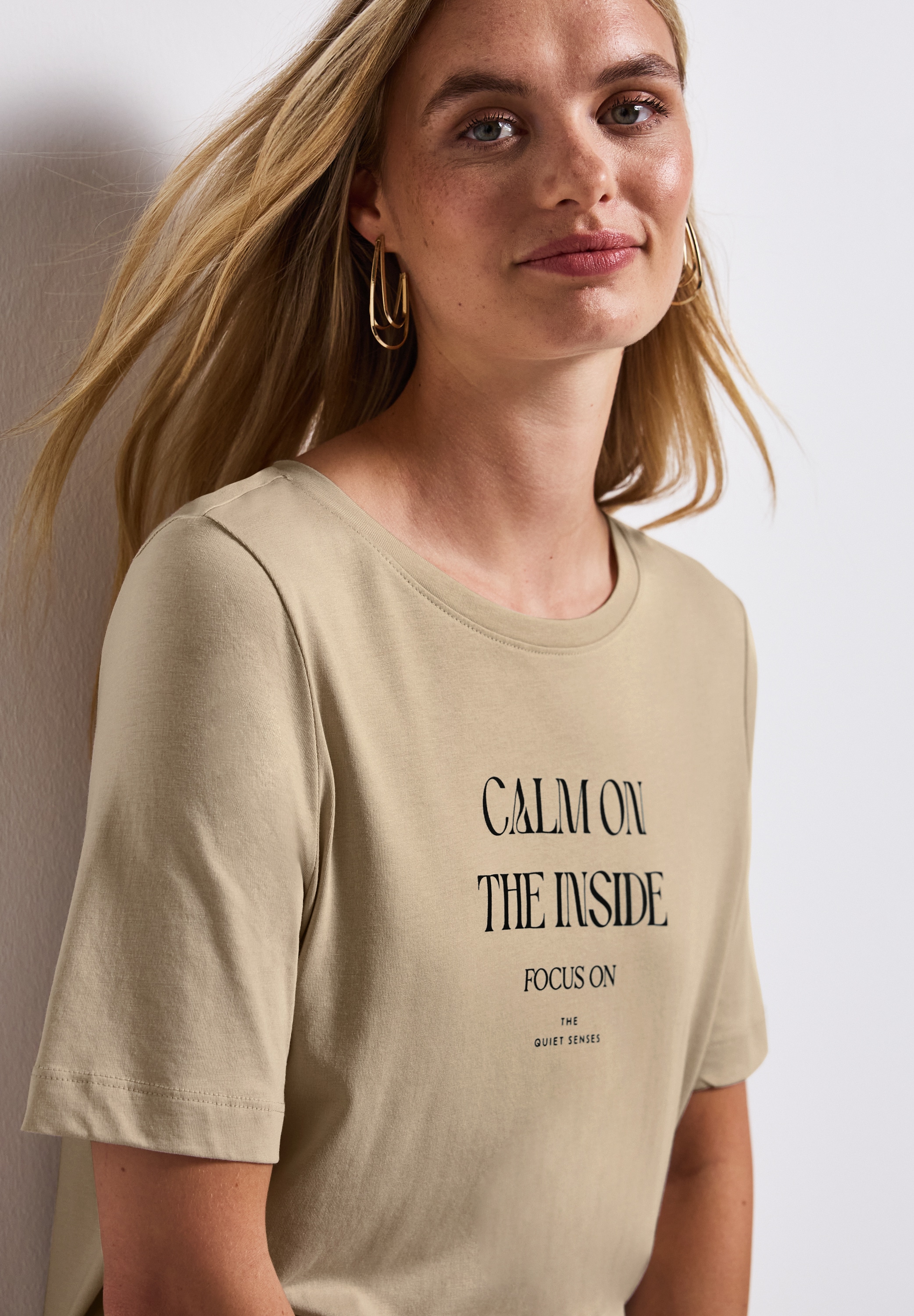 STREET ONE T-Shirt, mit Schriftzug