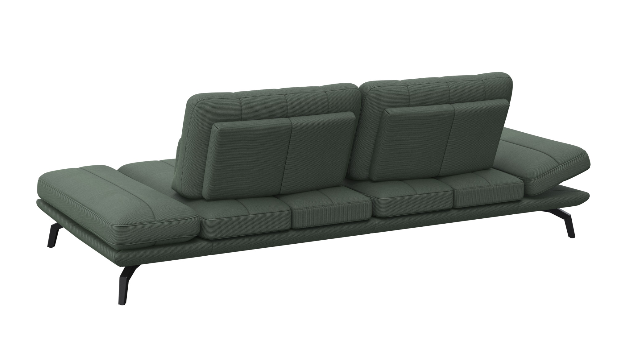 FLEXLUX 3-Sitzer »Tropea Funktionssofa, Designsofa, Relaxfunktion, TV-Couch,«, mit Armteilverstellung sowie Sitztiefenverstellung, Breite 252 cm