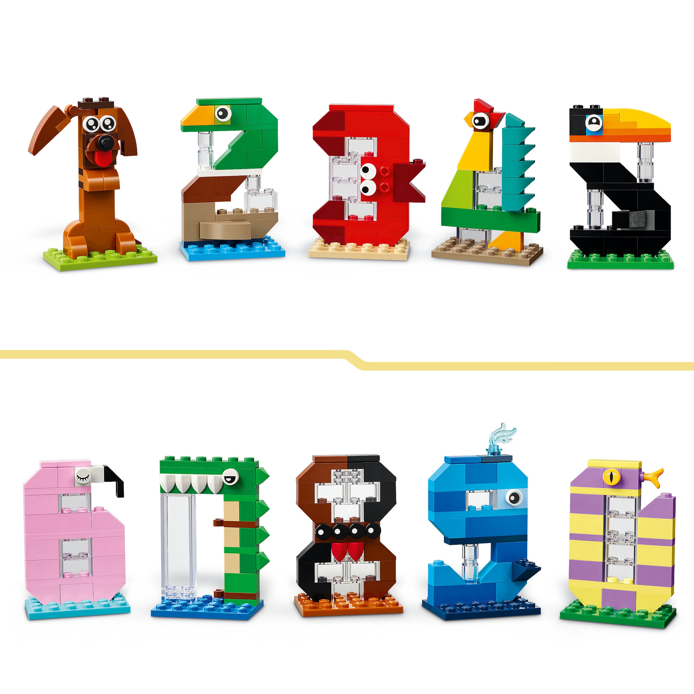 LEGO® Konstruktionsspielsteine »Geburtstagszahlen (40807), LEGO Iconic« Made in Europe