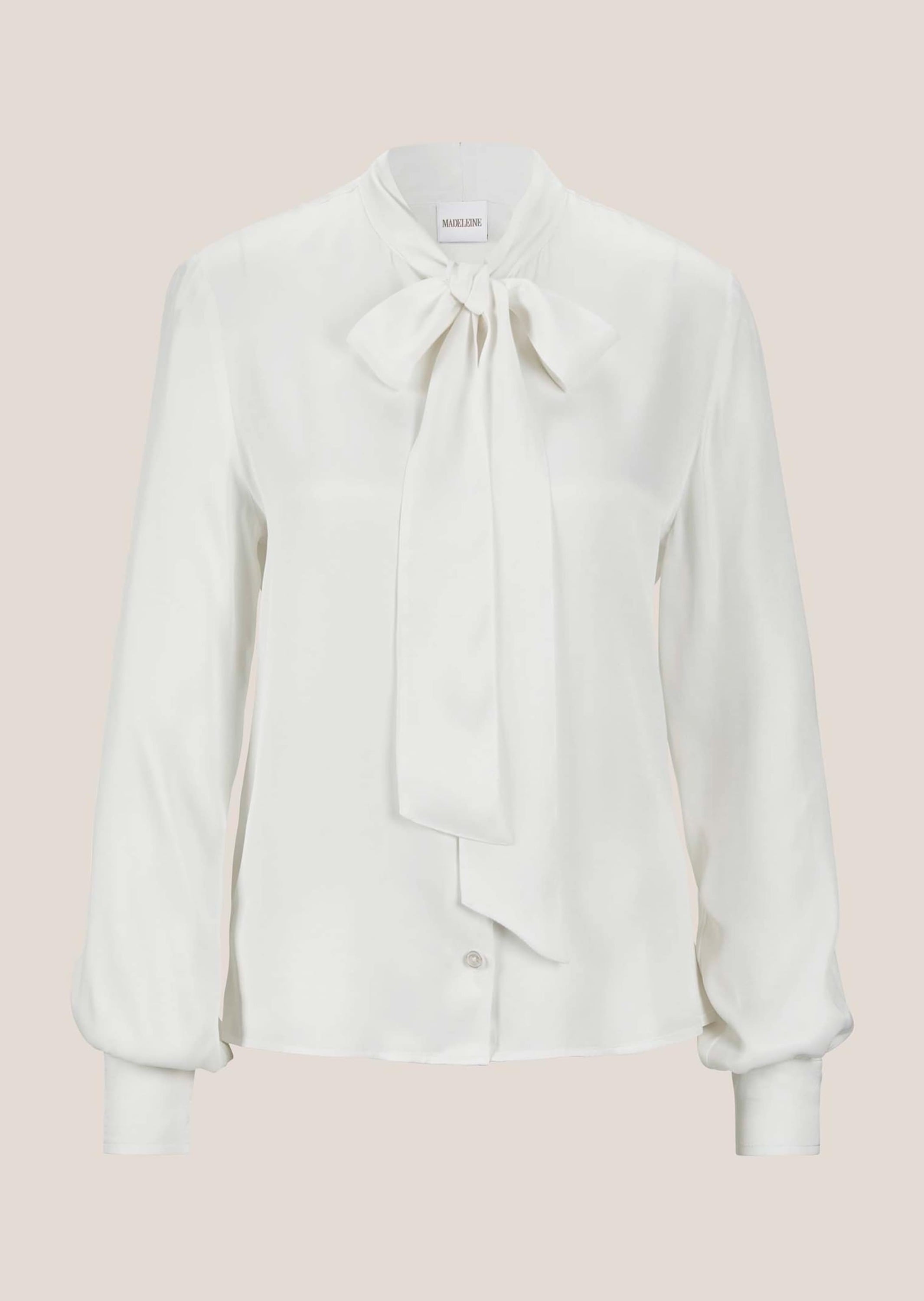 MADELEINE Langarmbluse "Bluse Satinbluse mit Schluppe" günstig online kaufen