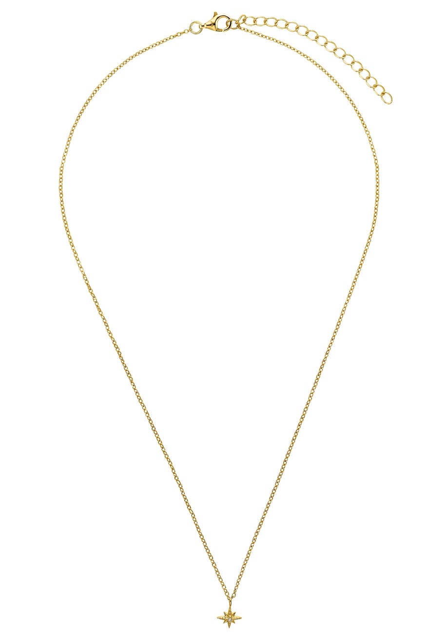 Amor Kette mit Anhänger »Stern, 2032783«, mit Zirkonia (synth.)