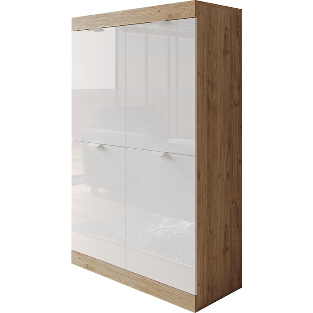 LC Highboard »Slim«, Breite 91 cm, weiß Hochglanz Lack | BAUR