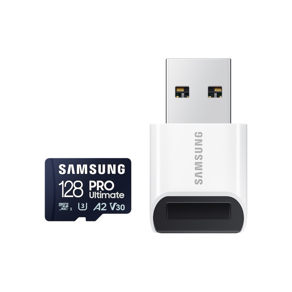 Samsung Speicherkarte »Pro Ultimate MicroSD«, (200 MB/s Lesegeschwindigkeit), mit USB-Kartenleser