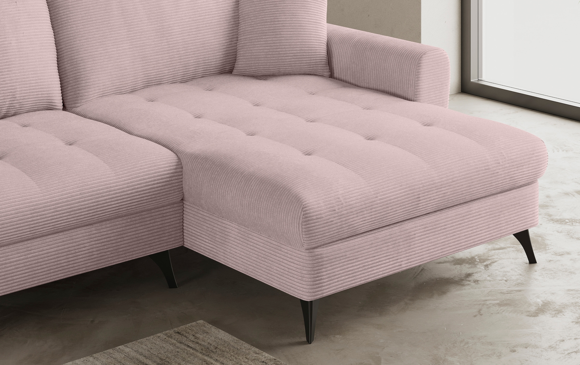 Mr. Couch Ecksofa »Blackburn II, L-Form«, Mit Kaltschaumpolsterung bis 140 kg belastbar