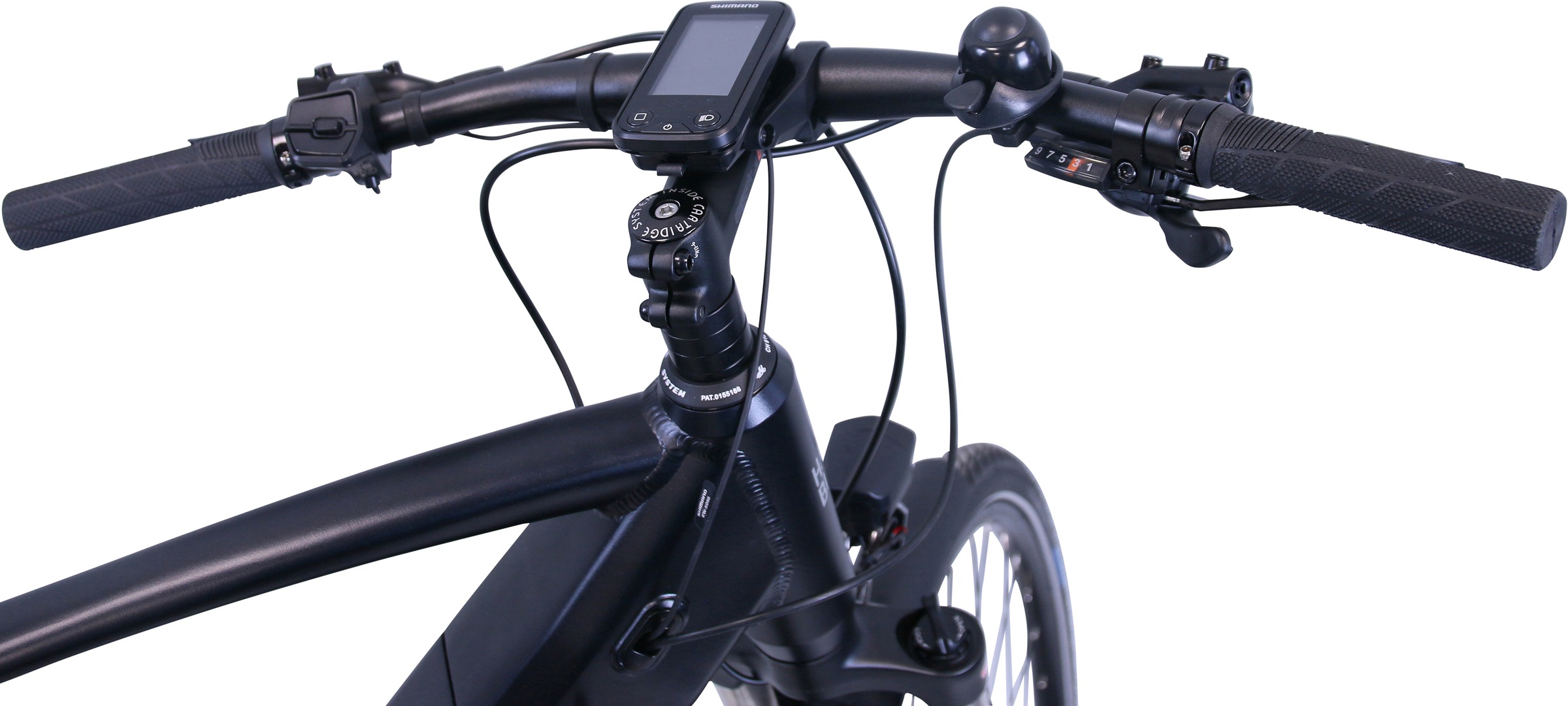 HAWK Bikes E-Bike »eTrekking Integrated Gent STEPS«, 9 Gang, Shimano, Alivio 9-Gang, Mittelmotor 250 W