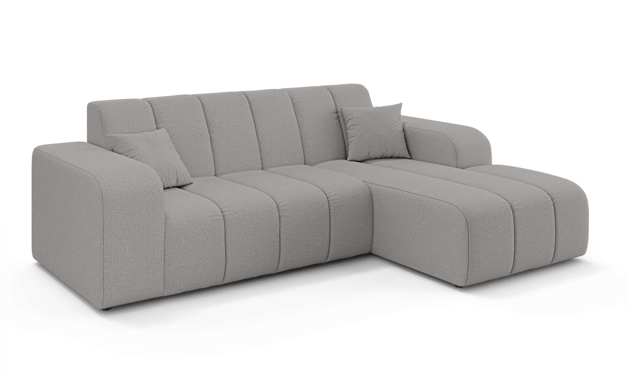 INOSIGN Ecksofa »CASSY L-Form, Schlafsofa mit Bettkasten, Maße B/T/H: 245/165/88 cm«, mit 2 Rückenkissen, Recamiere rechts oder links bestellbar