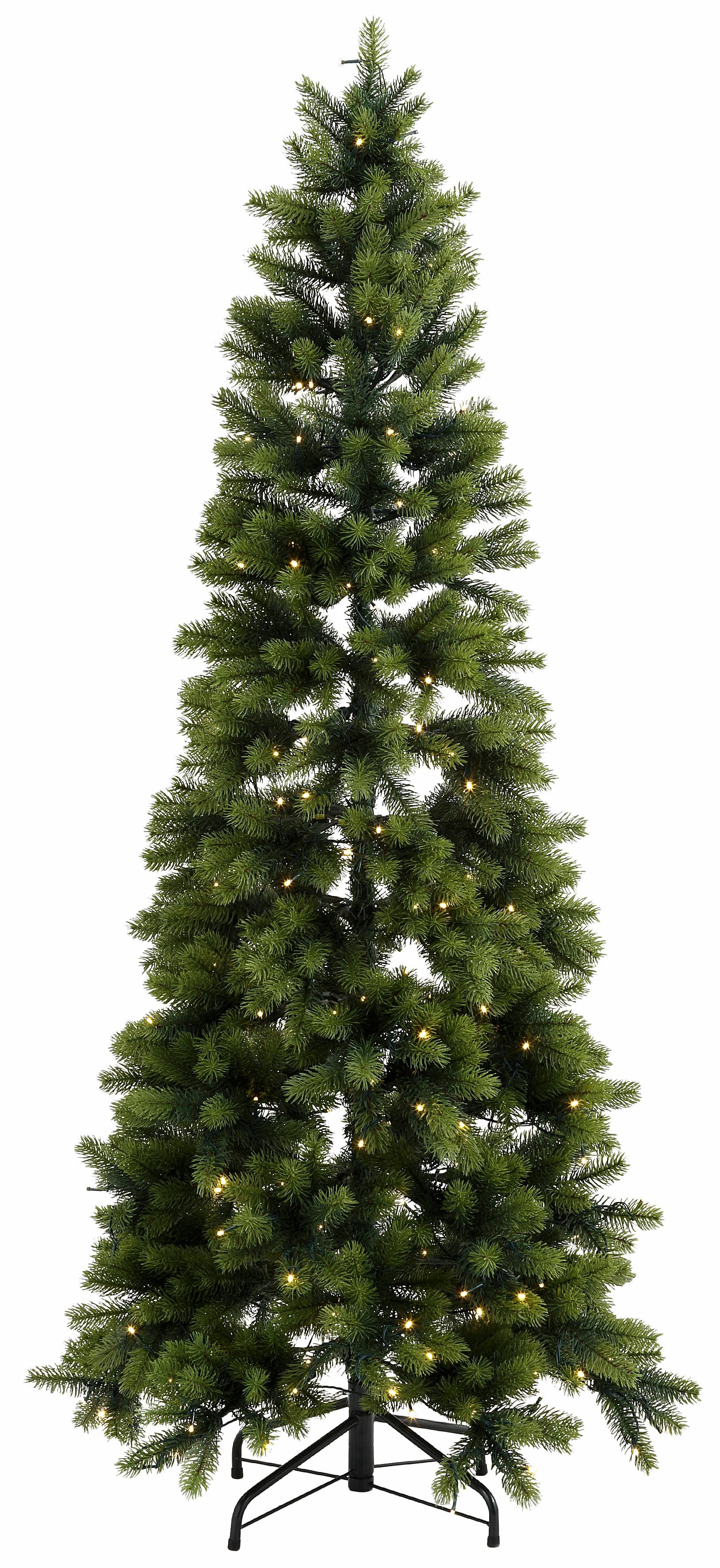 Creativ deco 1100000002199 "Weihnachtsdeko, künstlicher Christbaum, Tannenbaum" in schlanker Form, mit LED-Lichterkette
