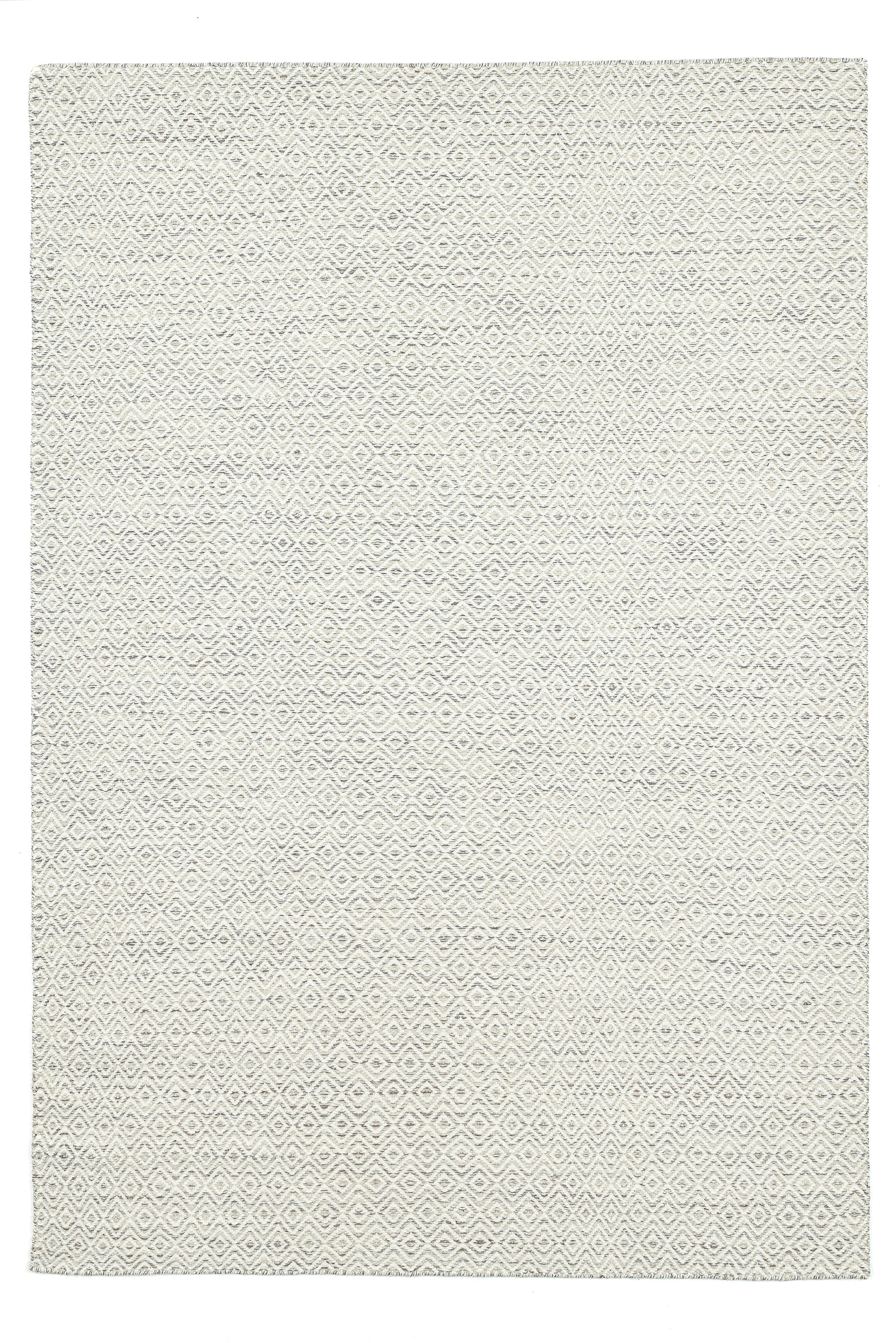 my home Wollteppich »Daoulas«, rechteckig, 10 mm Höhe, Handweb Teppich, reine Wolle, modernes Rauten Muster, Scandi Design