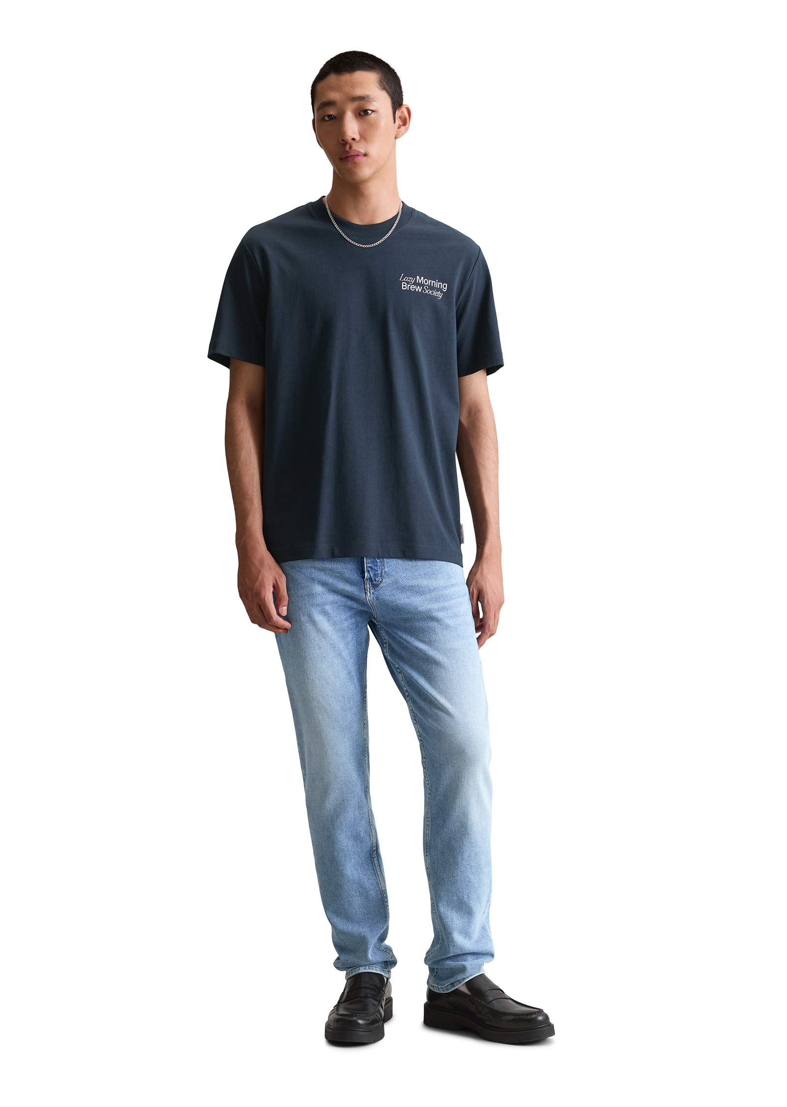 Marc O'Polo DENIM T-Shirt »mit anregendem Rückenprint«