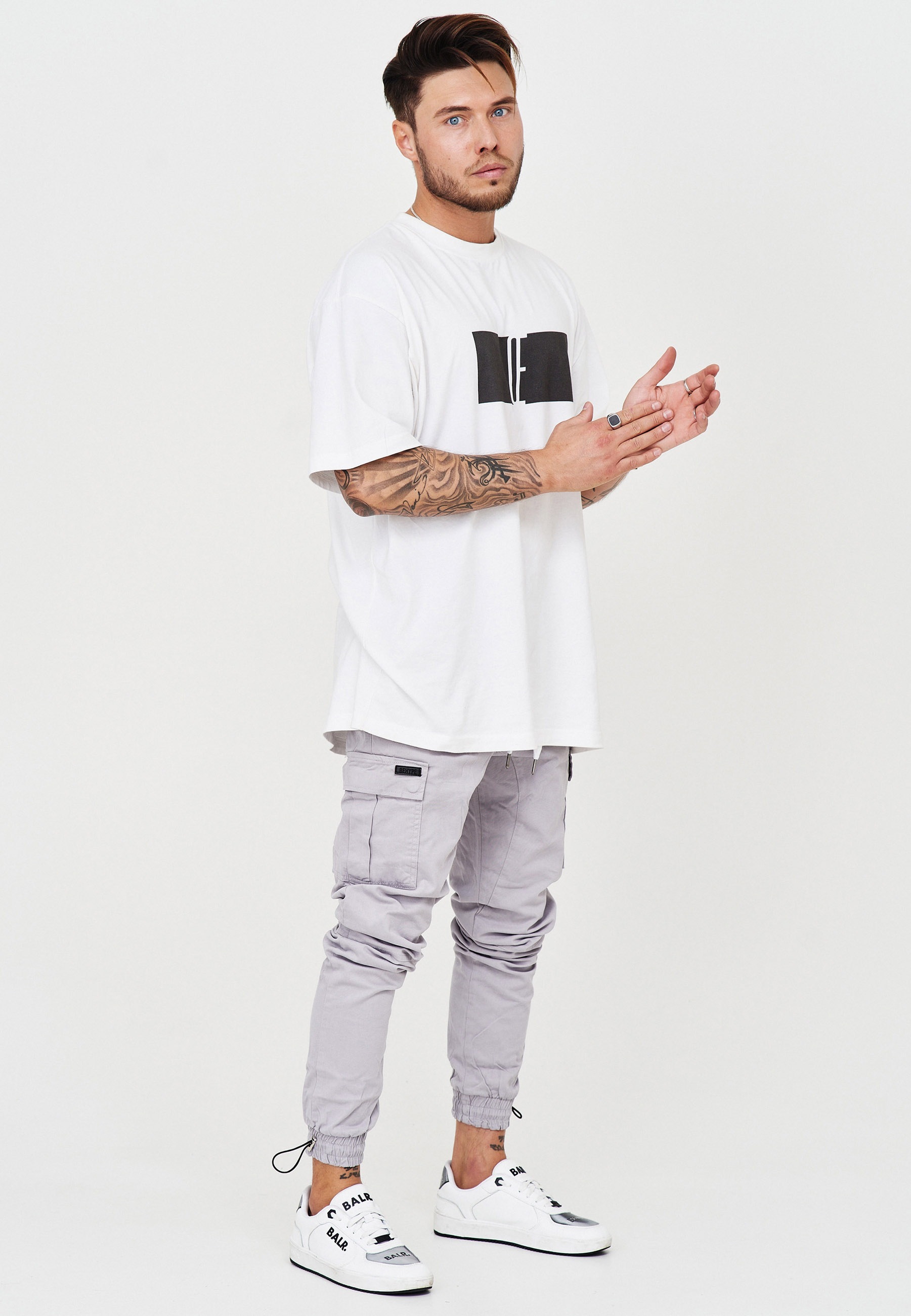 behype Cargohose "YONAH", mit elastischem Bund günstig online kaufen