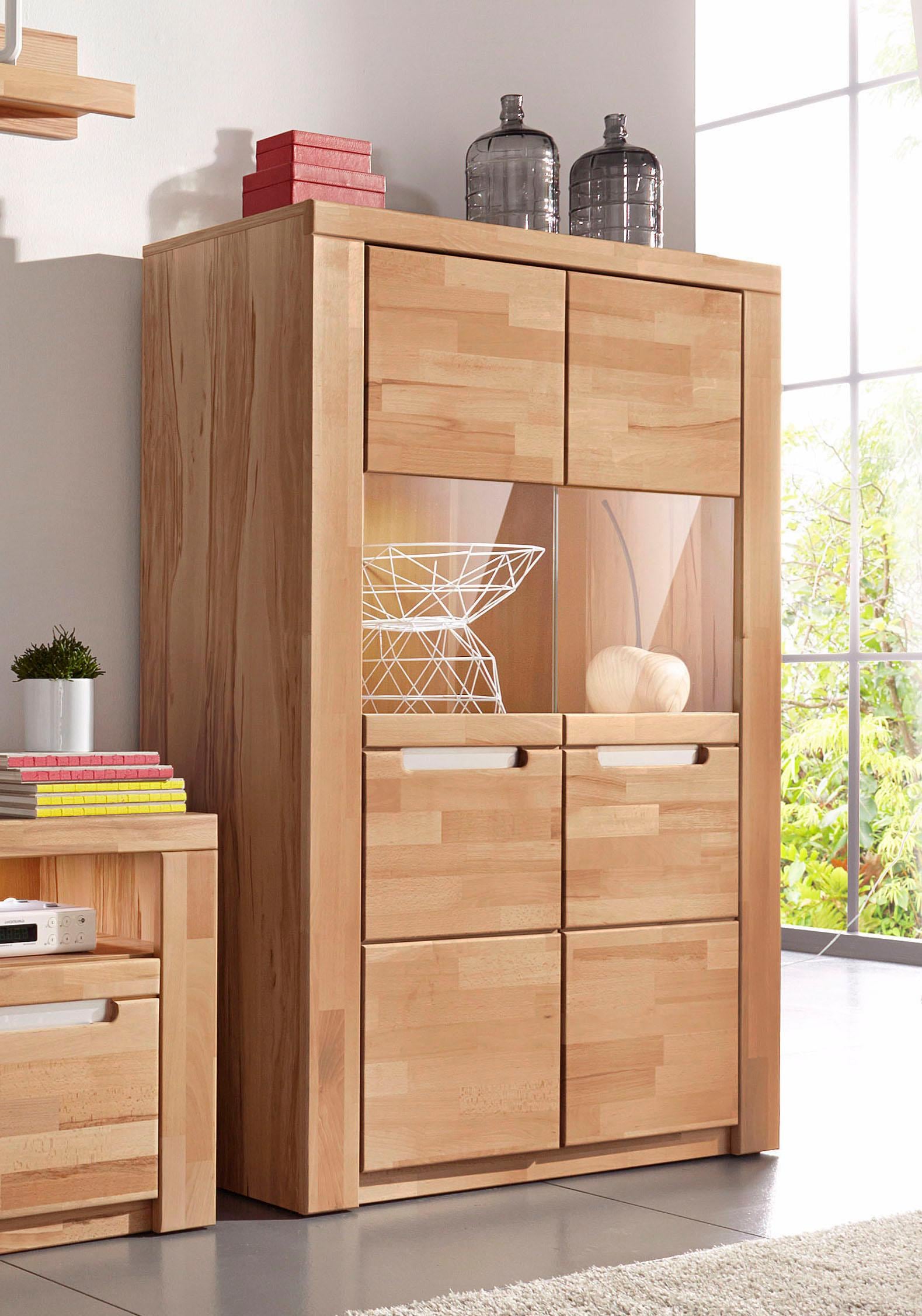 2 Woltra Breite Glastüren Highboard cm 100 | »Kolding«, BAUR mit