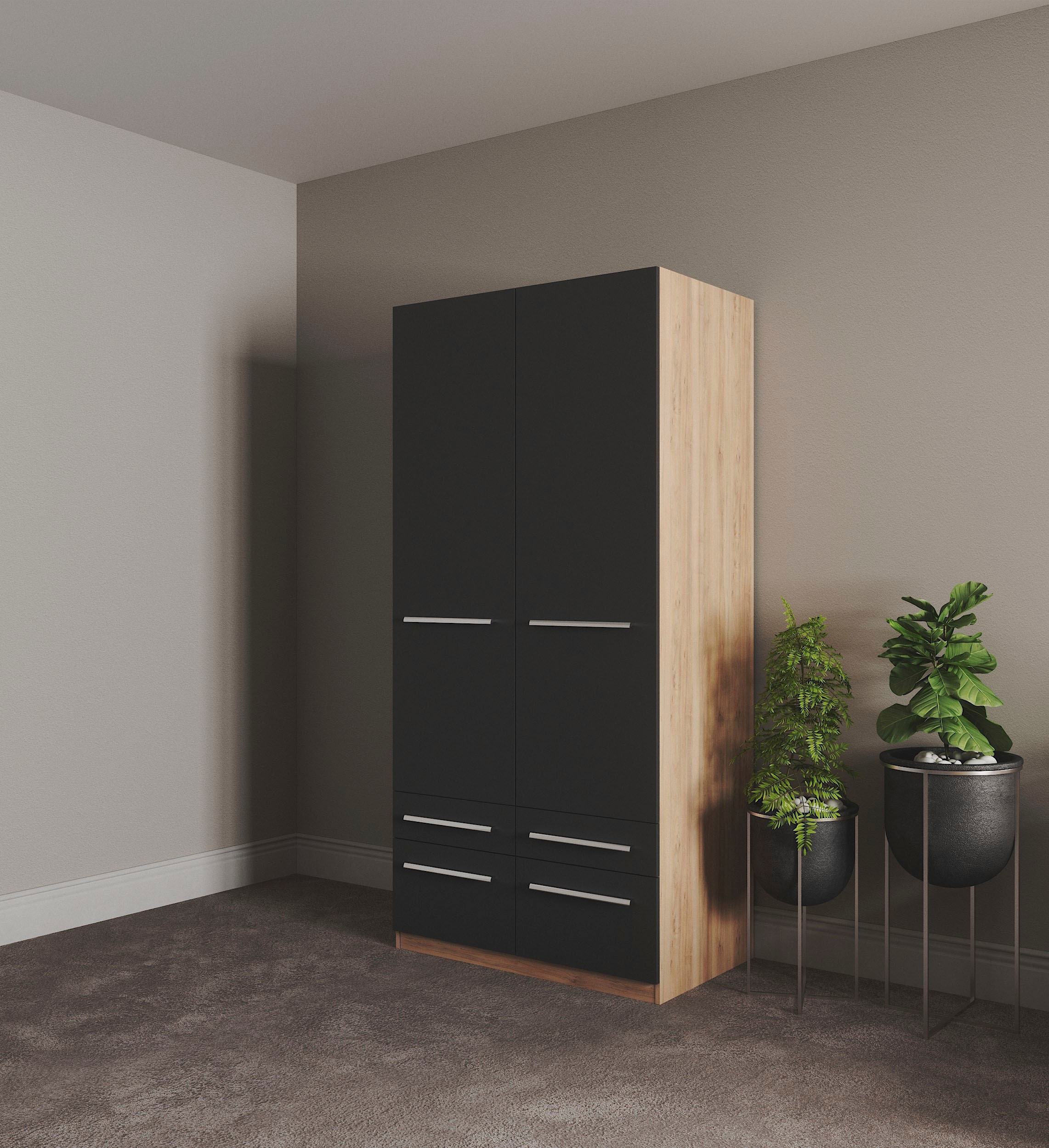 priess Kleiderschrank "Schrank Garderobe Wäscheschrank Barcelona in 5 Breit günstig online kaufen