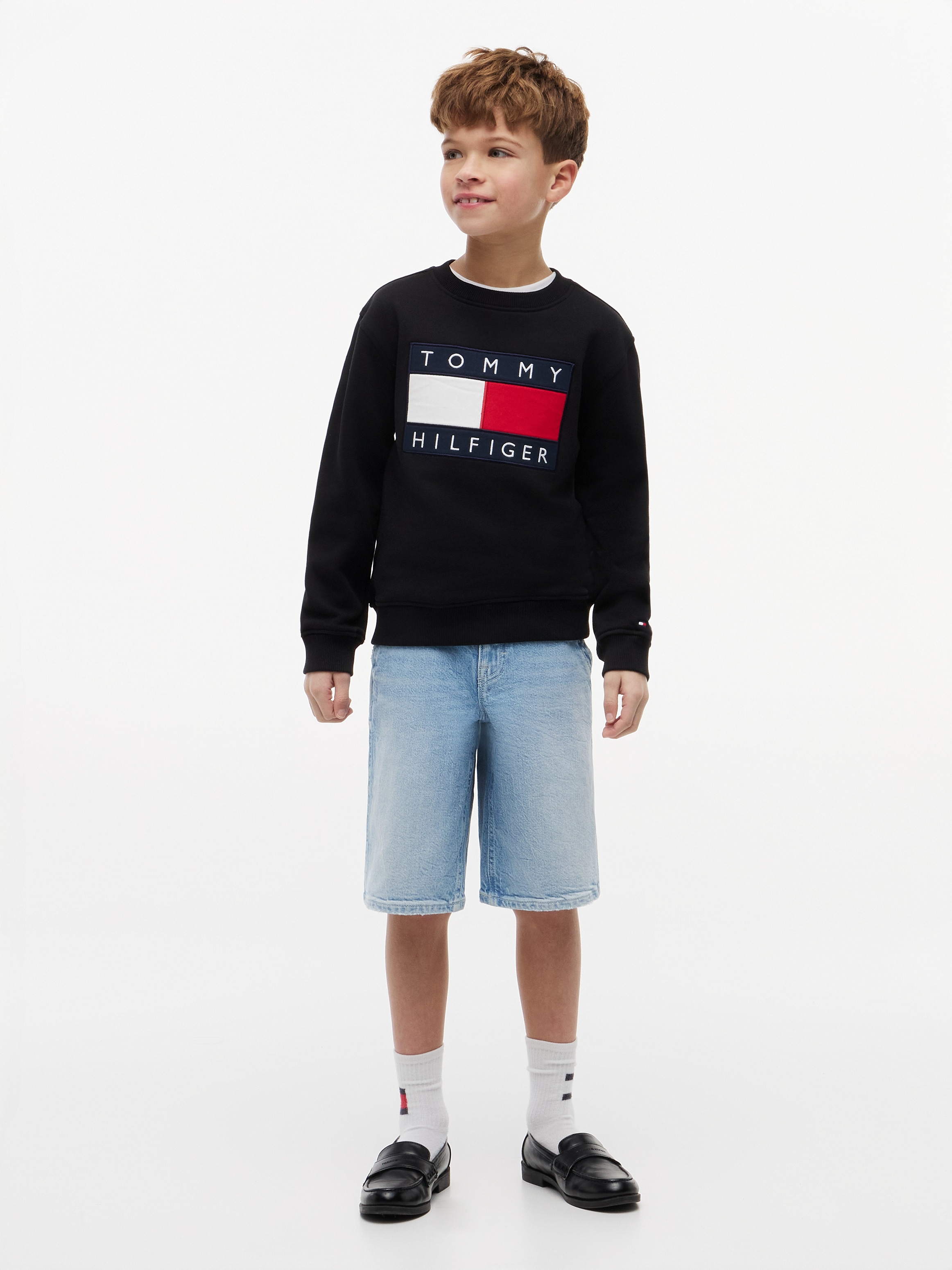 Tommy Hilfiger Shorts  für Kinder bis 16 Jahre, elastischer Bund, Baggy-Style