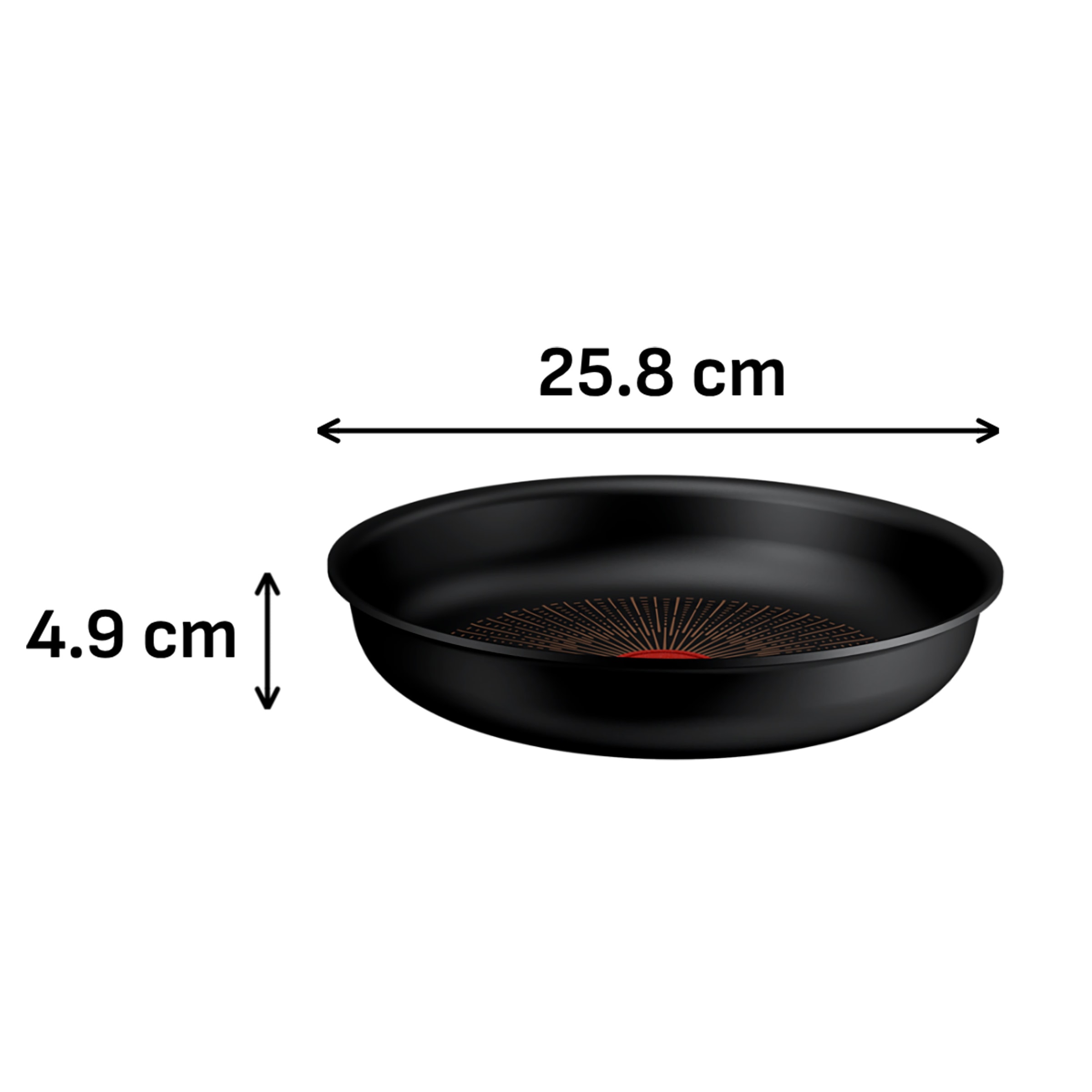 Tefal Bratpfanne »Ingenio Excellence Fusion« Aluminium 1 tlg. abnehmbarer Ingenio-Griff, Thermo-Signal, stapelbar, Induktion