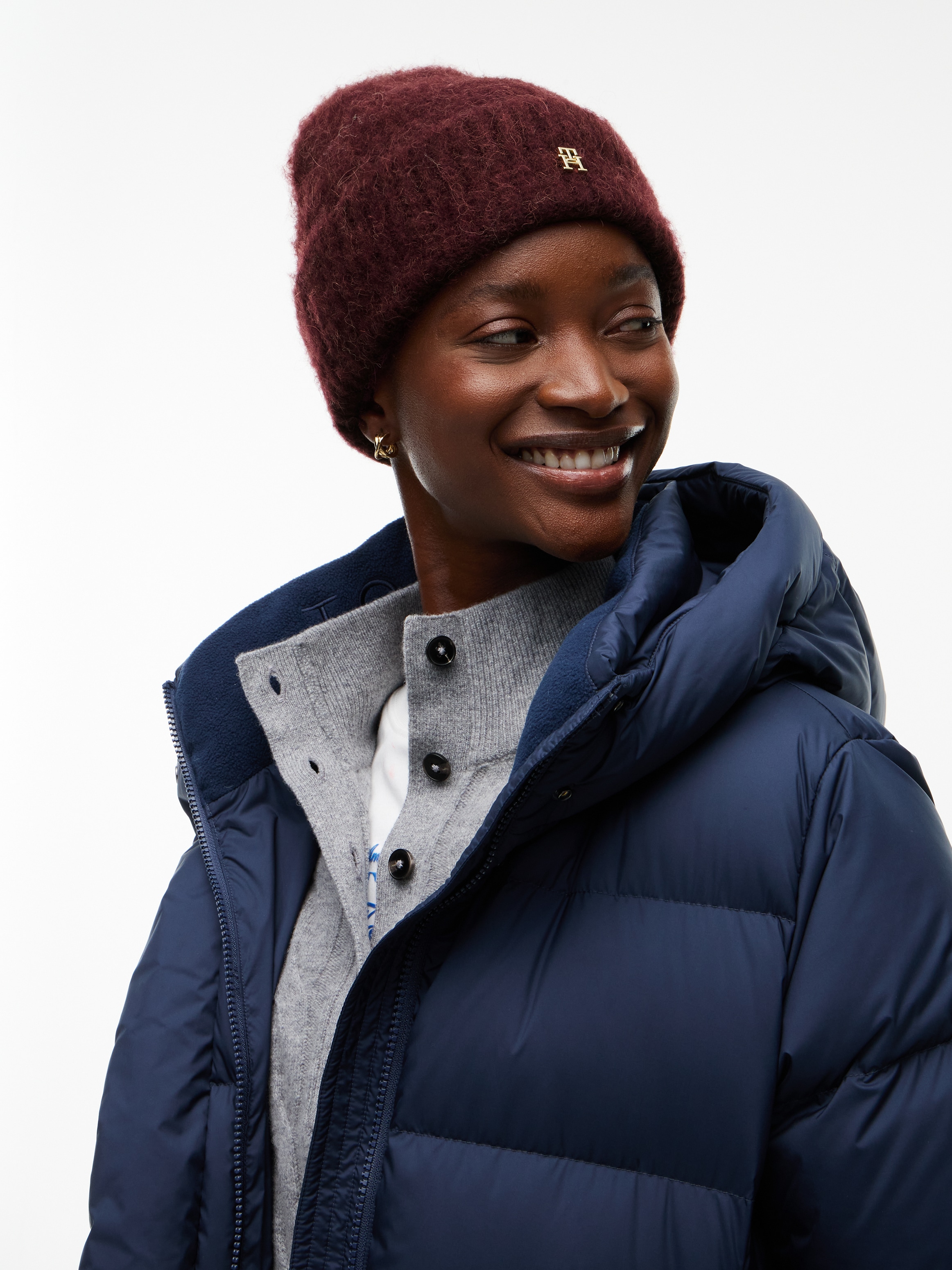 Tommy Hilfiger Beanie "TH ELEVATED CHIC" mit Alpakawollanteil