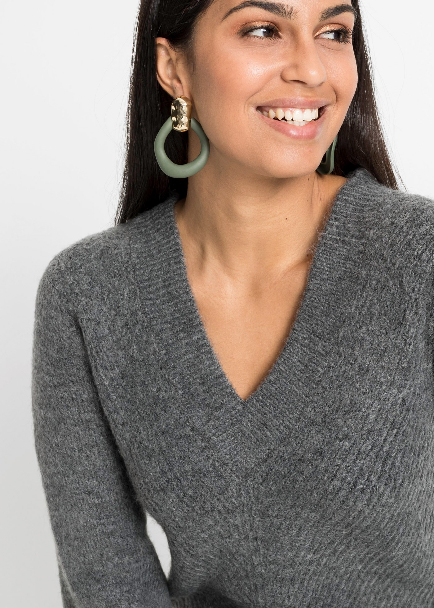 bonprix Strickkleid »Strickkleid« für besondere Anlässe, elastisches Material, Loose Fit