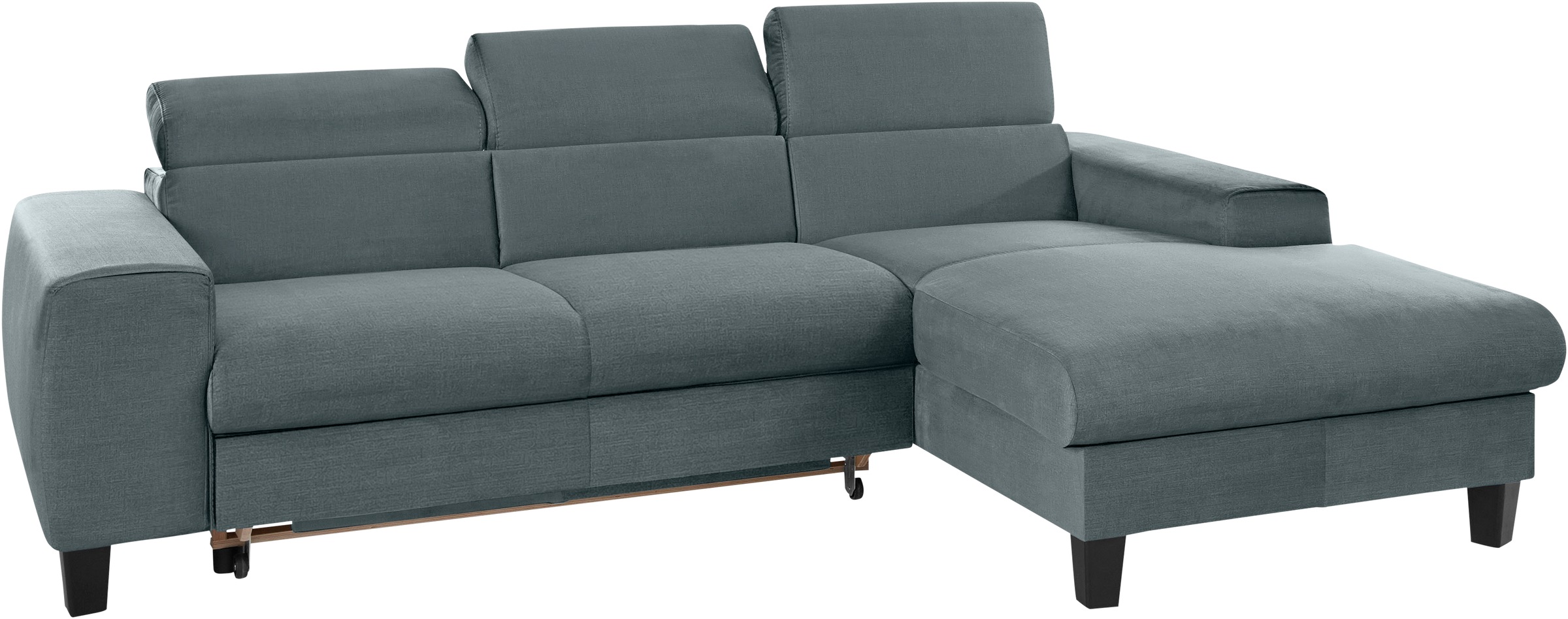 COTTA Ecksofa »Morven L-Form mit Kopfteilverstellung«, wahlweise mit Bettfunktion, Bettkasten & Wireless-Charger
