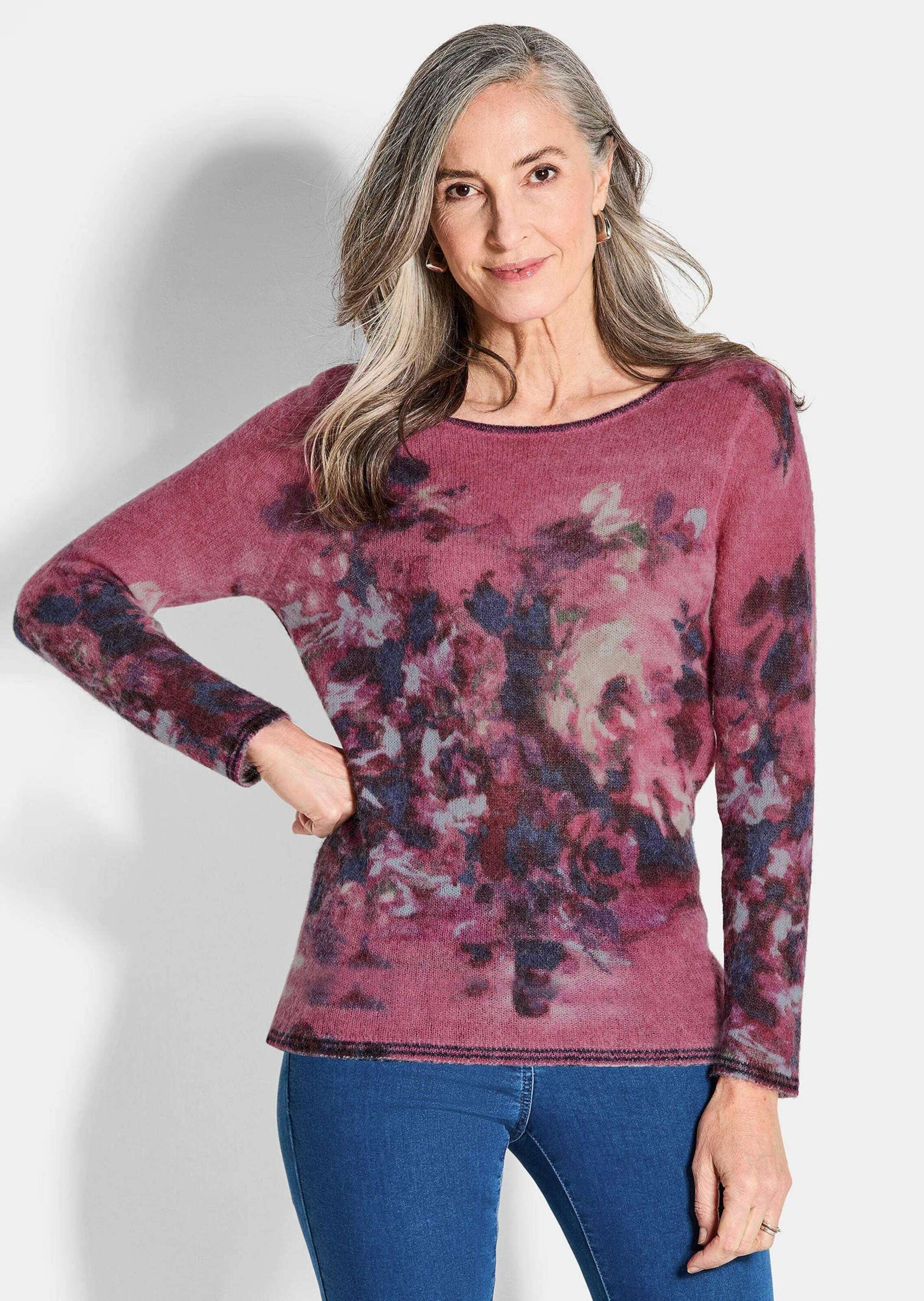 GOLDNER Rundhalspullover »Feinstrick-Pullover mit Alpaka-Wolle«