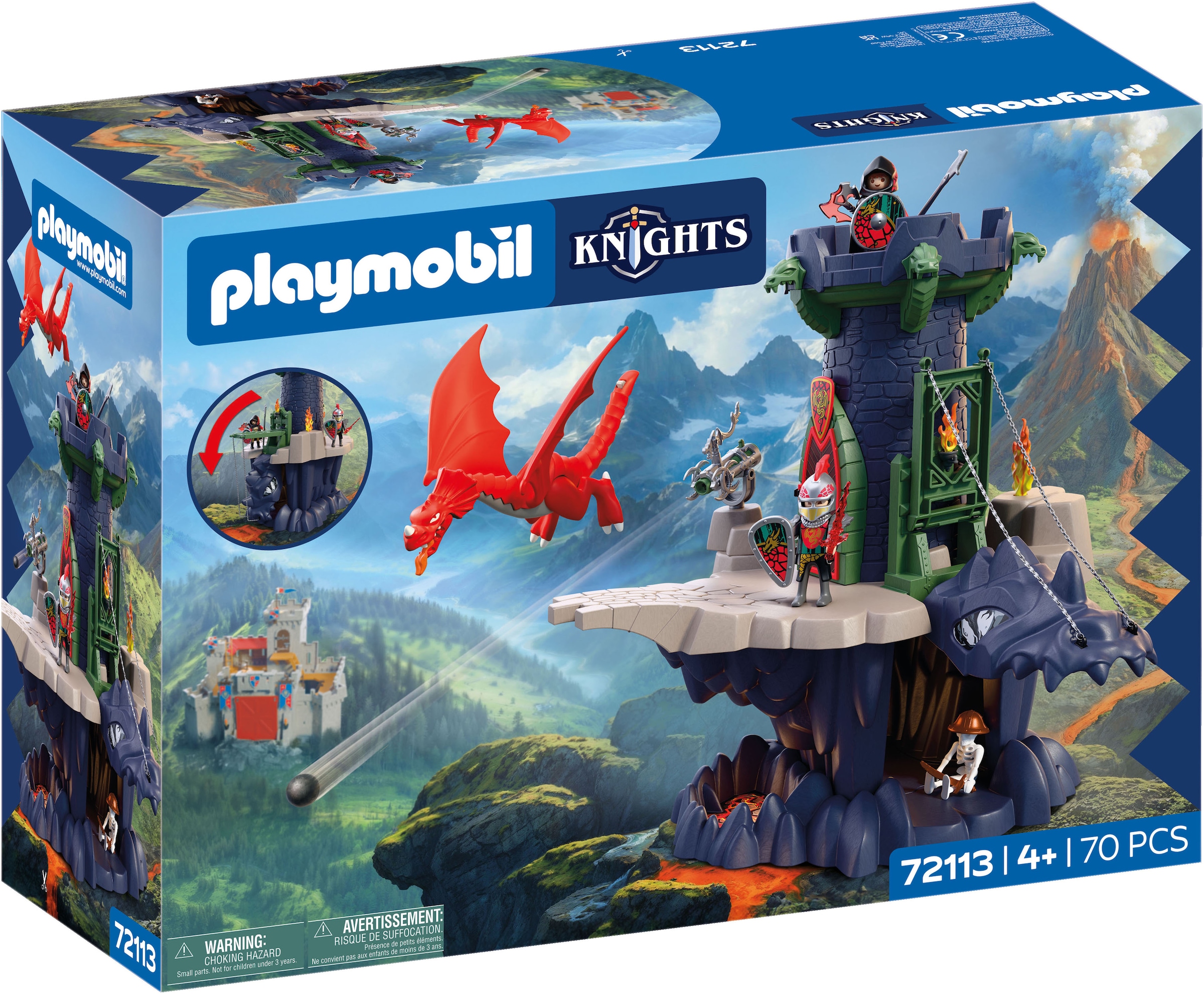 Playmobil® Konstruktions-Spielset »Drachenritterturm (72113), Knights« Made in Europe