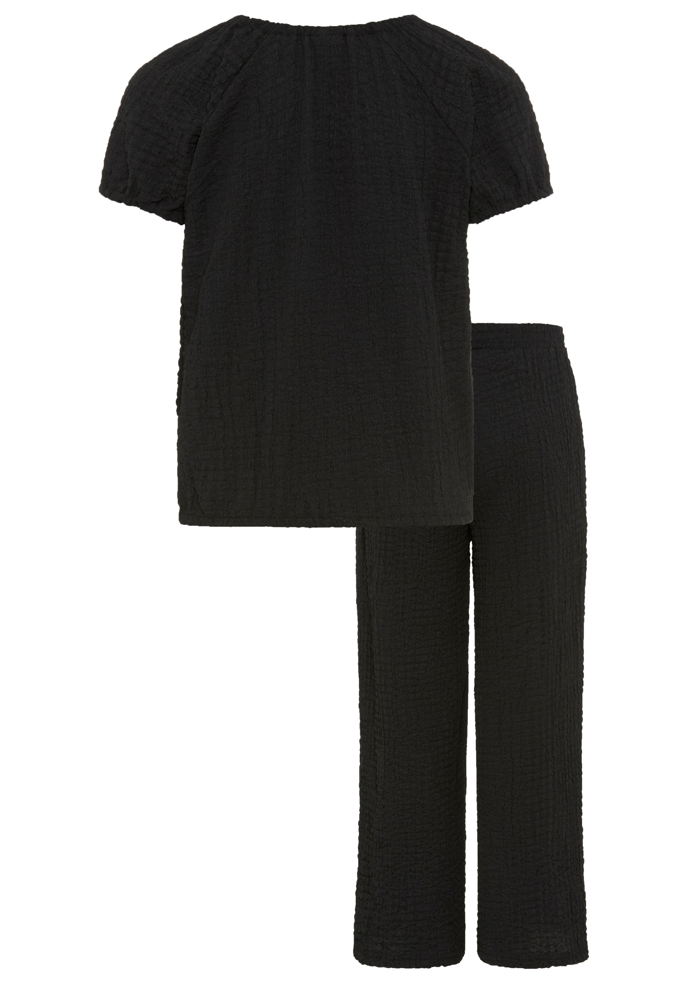 KIDSWORLD Shirt & Hose »2tlg Set: Carmenshirt+Hose« Set, 2,  Ganzes Outfit: Shirt mit Raglanärmeln und Hose