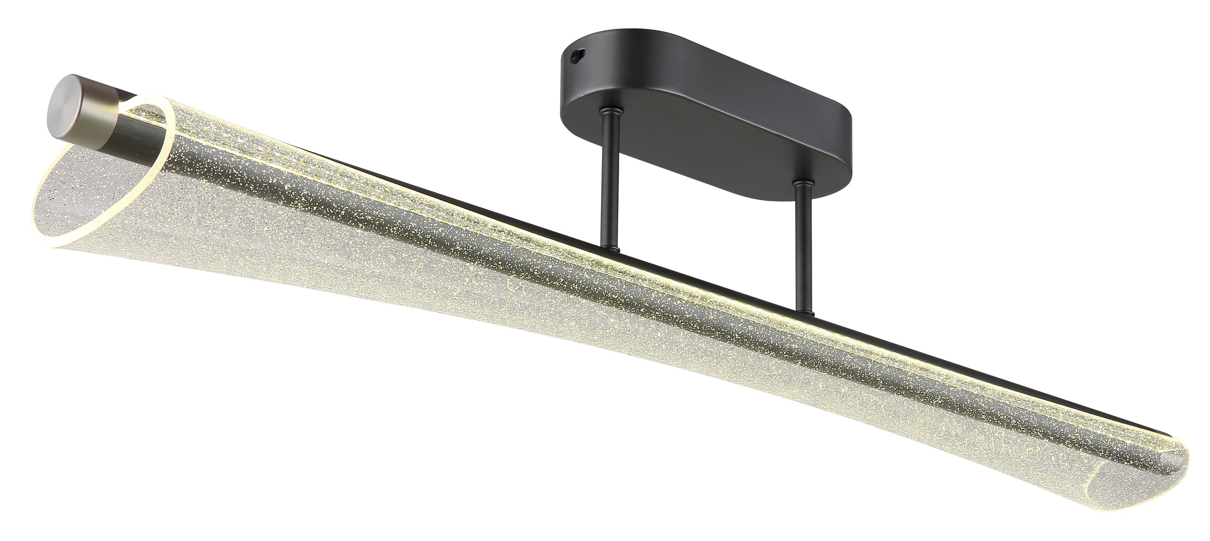 GLOBO LIGHTING Deckenleuchte »MALINDA« LED-Modul 1 Stk. Anthrazit Deckenleuchte mit Acryl klar und Memoryfunktion