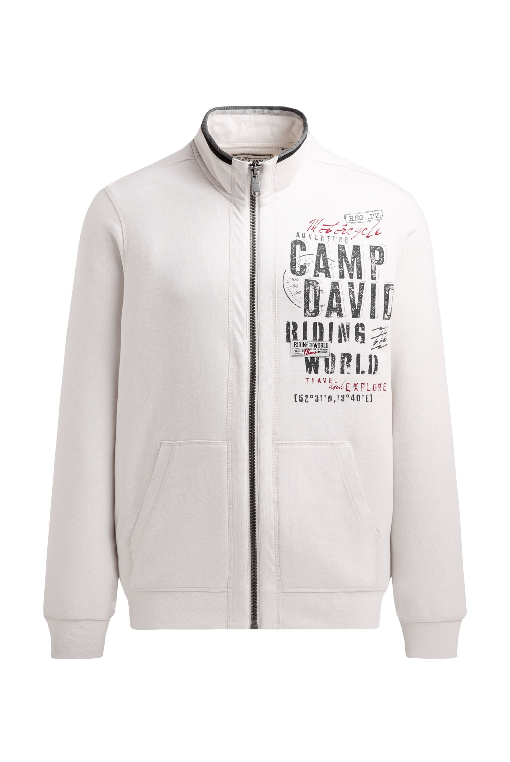 CAMP DAVID Sweatjacke, mit Stehkragen günstig online kaufen