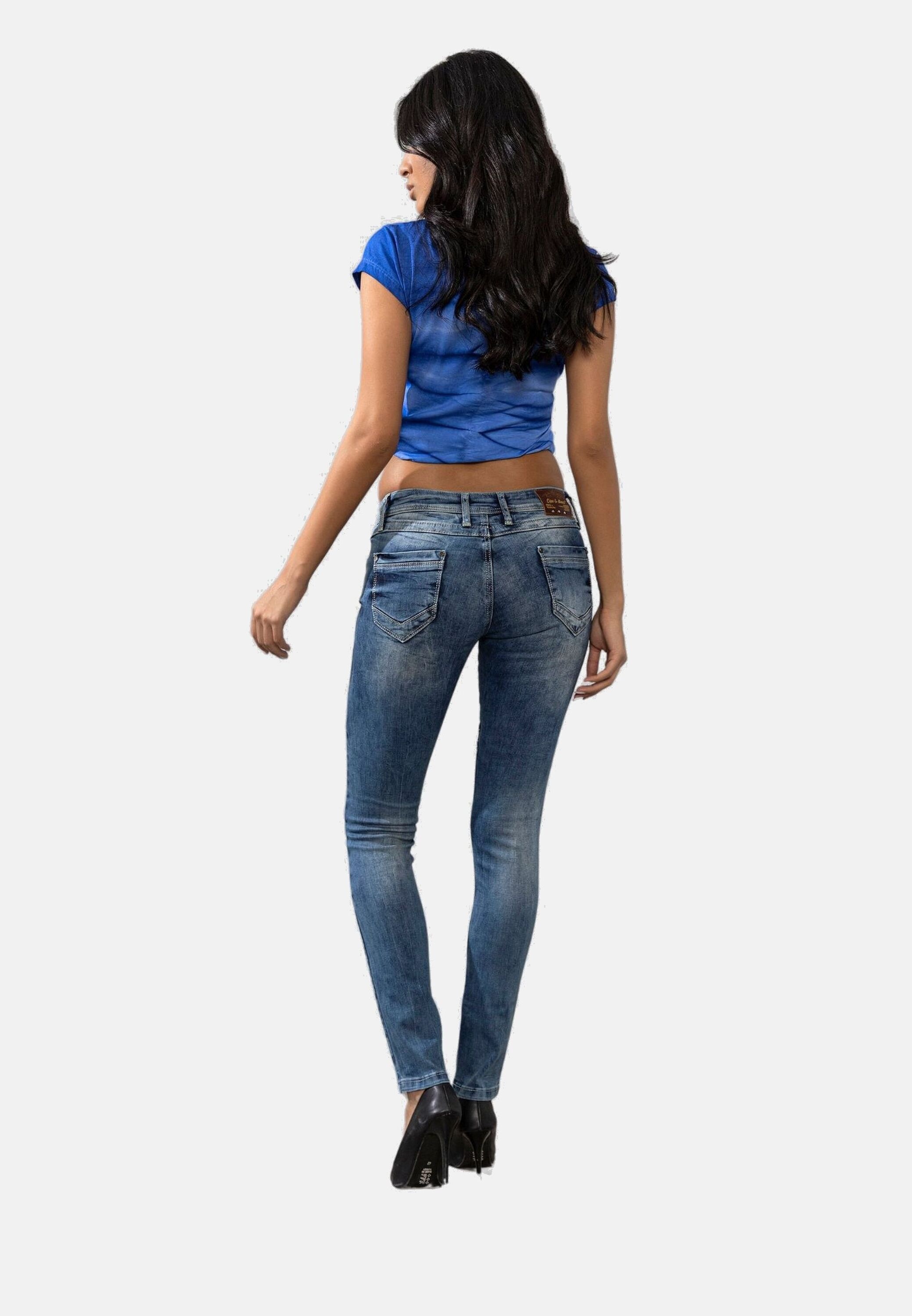 Cipo & Baxx Skinny-fit-Jeans »Jeans«, mit tollen Abnähern, WD168