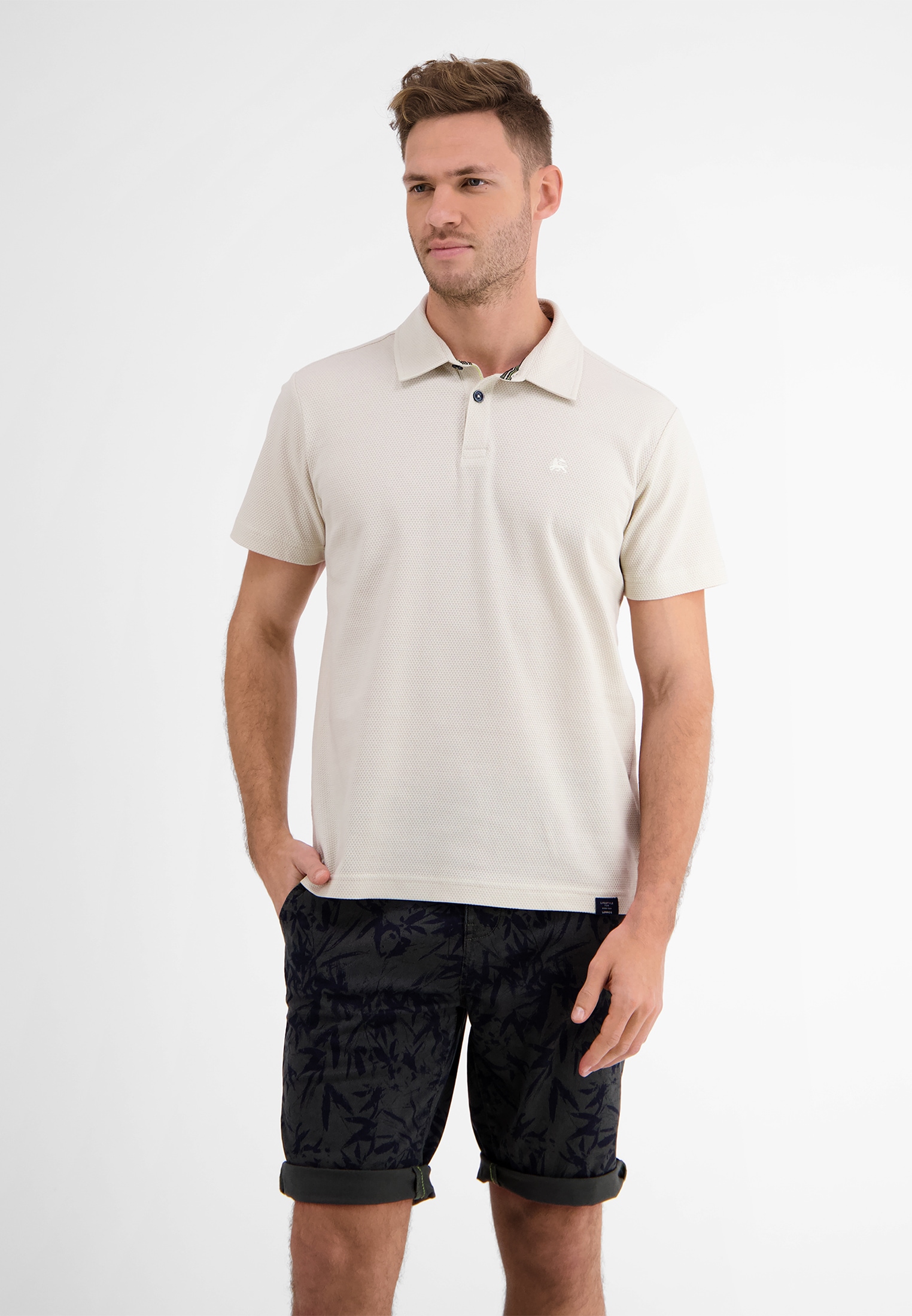 LERROS Poloshirt "LERROS Waffelpiqué-Poloshirt"