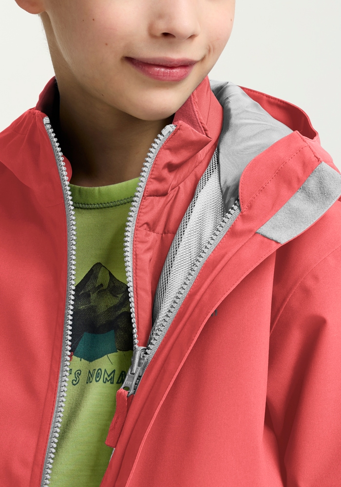 Jack Wolfskin 3-in-1-Funktionsjacke »HYBRID 3IN1 JACKET K«, mit Kapuze