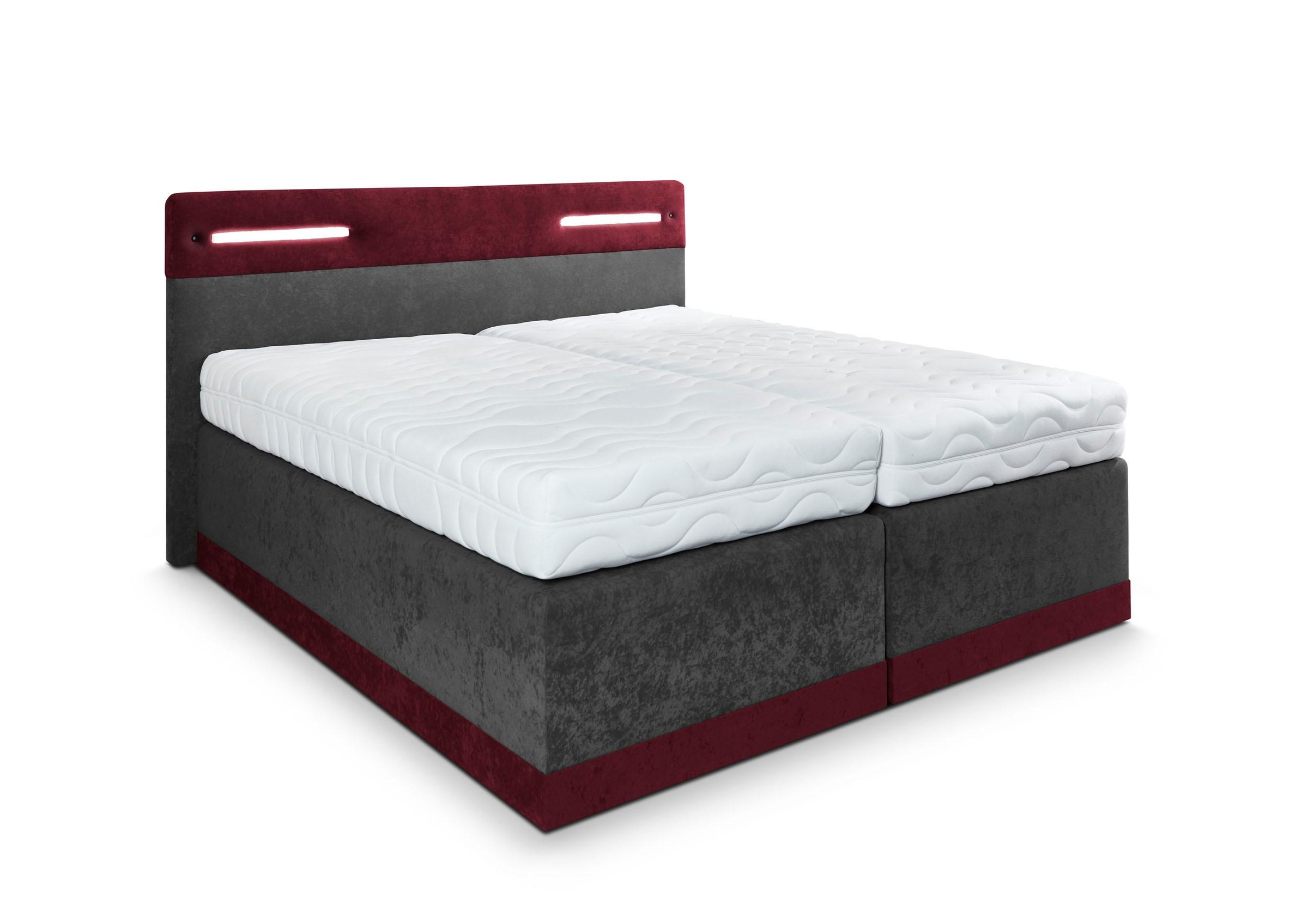 Westfalia Schlafkomfort Boxspringbett, mit LED-Beleuchtung