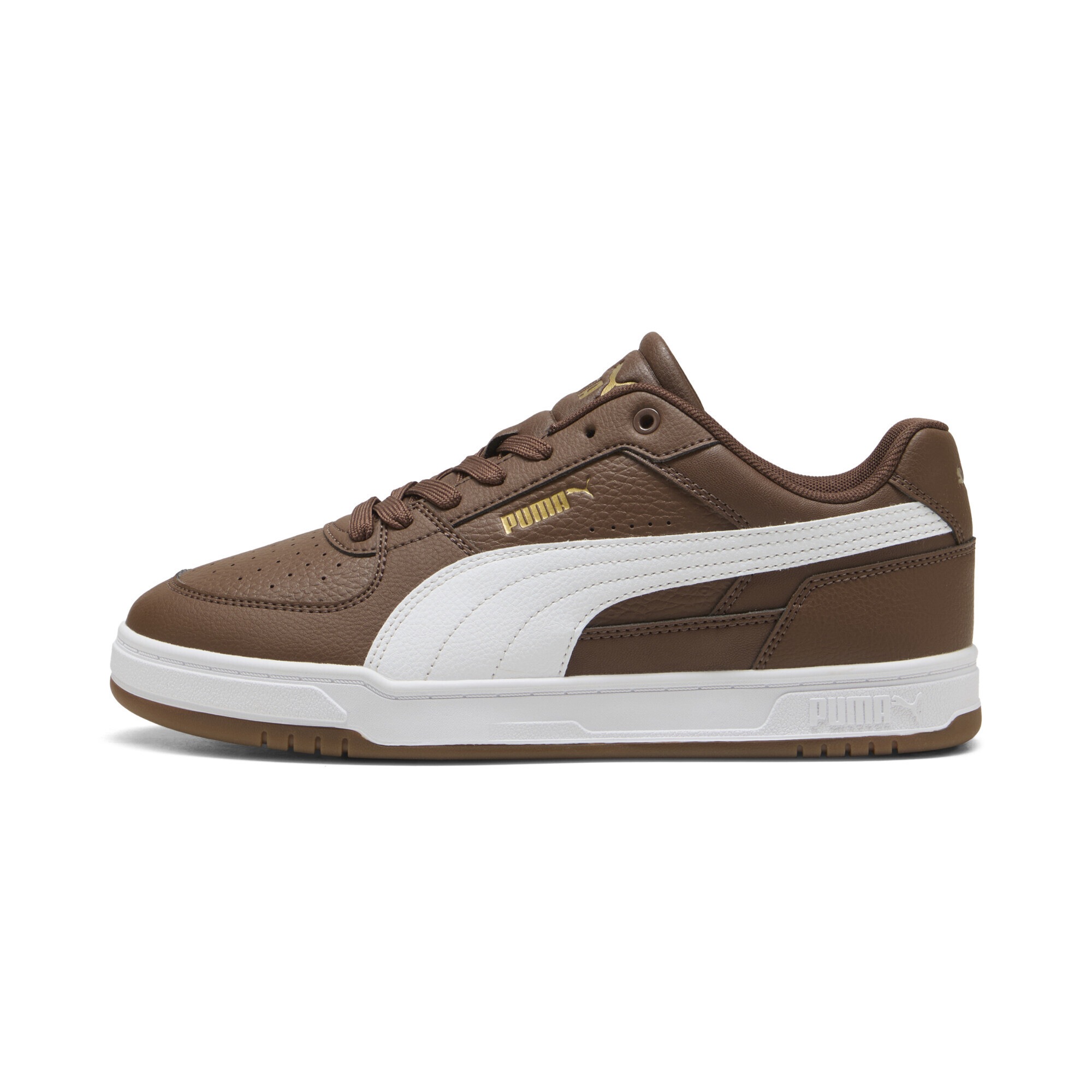 Baskets Puma Caven III Homme Marron Blanc Or 48 2