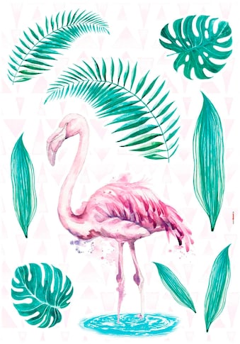 Komar Wandtattoo »Flamingo« (9 St.) 50x70 cm...