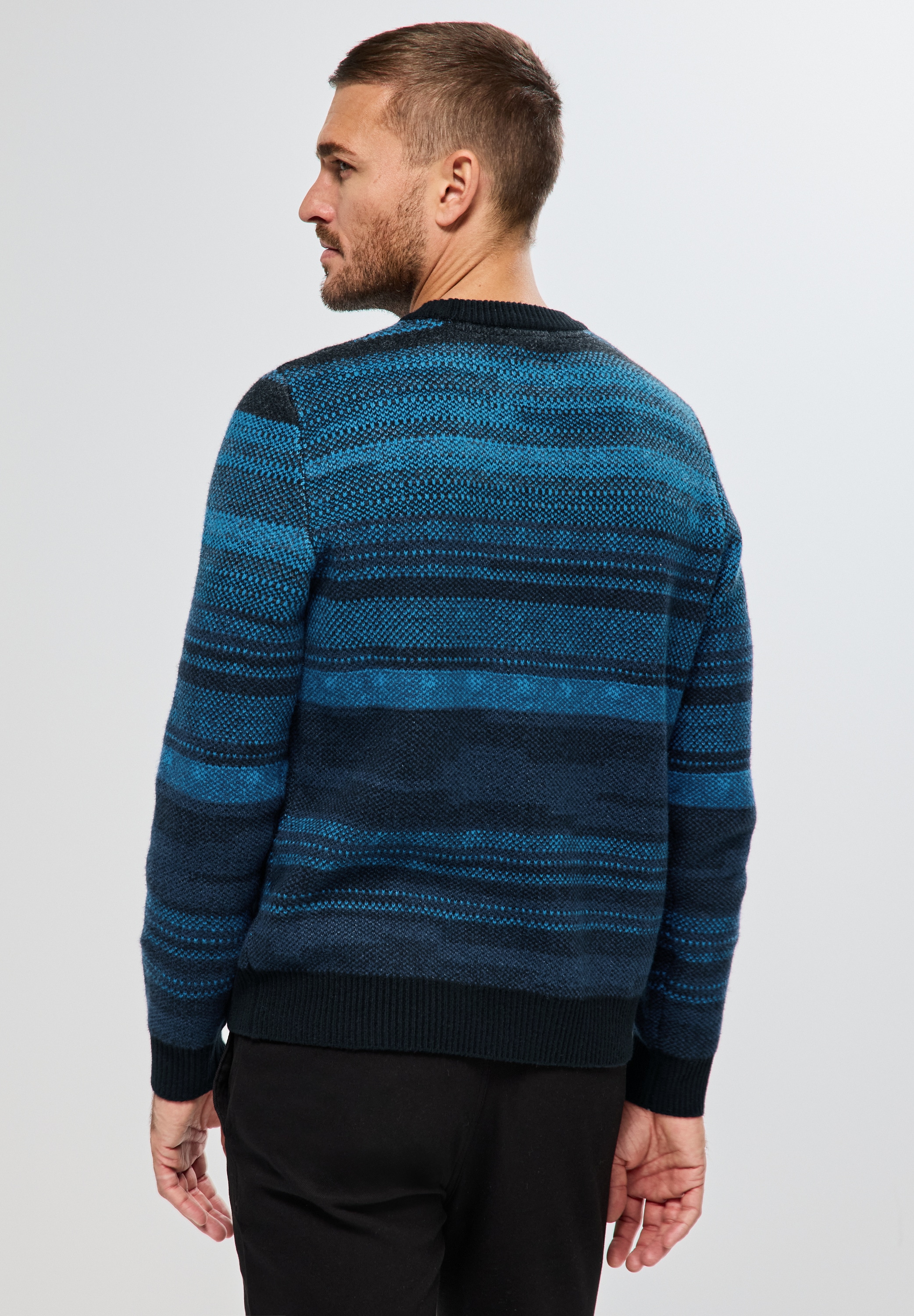 STREET ONE MEN Streifenpullover, im Streifendesign