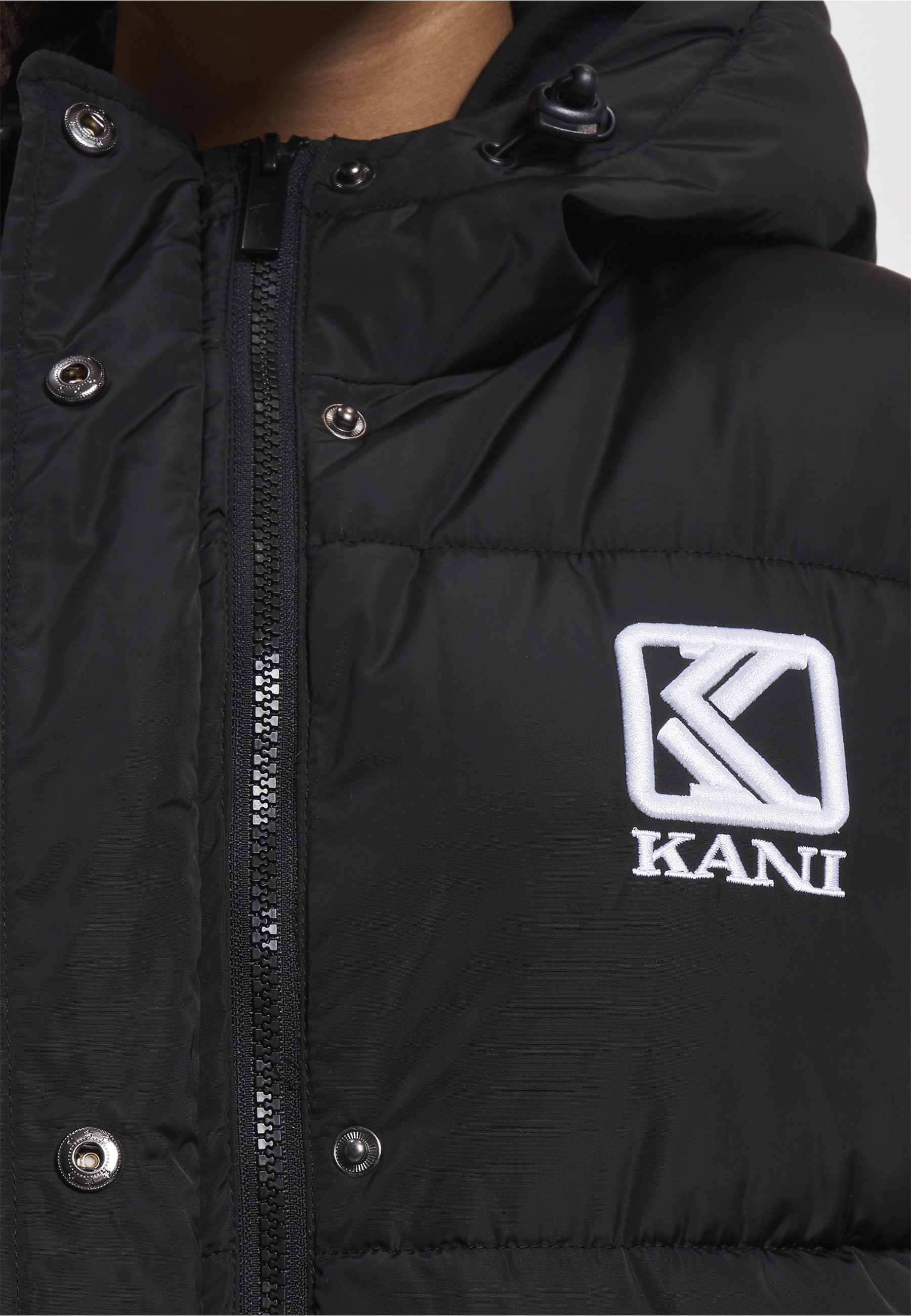 Karl Kani Winterjacke »Karl Kani Damen KW233-030-2 KK Og Hooded Long Puffer Coat« 1 Stk. tlg. mit Kapuze