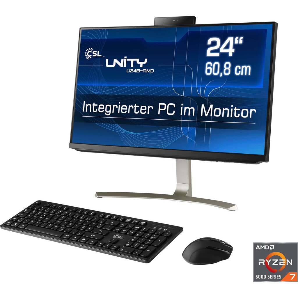 CSL All-in-One PC »Unity U24W-AMD / 5750GE / 1000 GB / 16 GB RAM / Win 10«