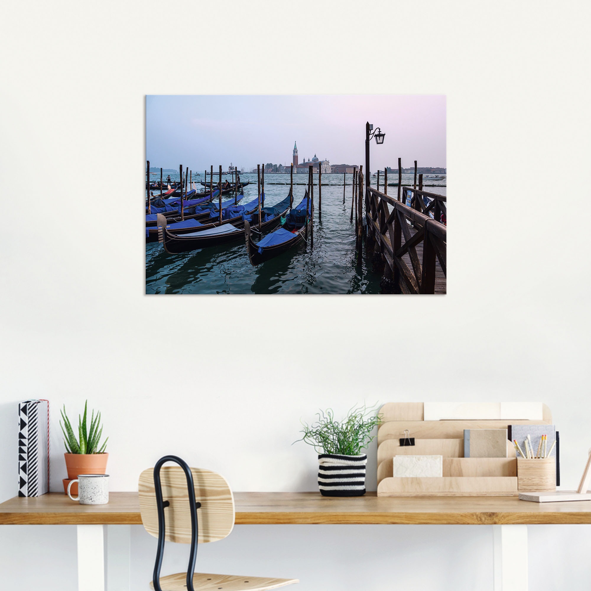Artland Wandbild »Blick auf die Insel San Giorgio Maggiore«, Bilder von Booten & Schiffen, (1 St.), in vielen Größen & Produktarten , Alubild, Leinwandbild, Poster, Wandaufkleber