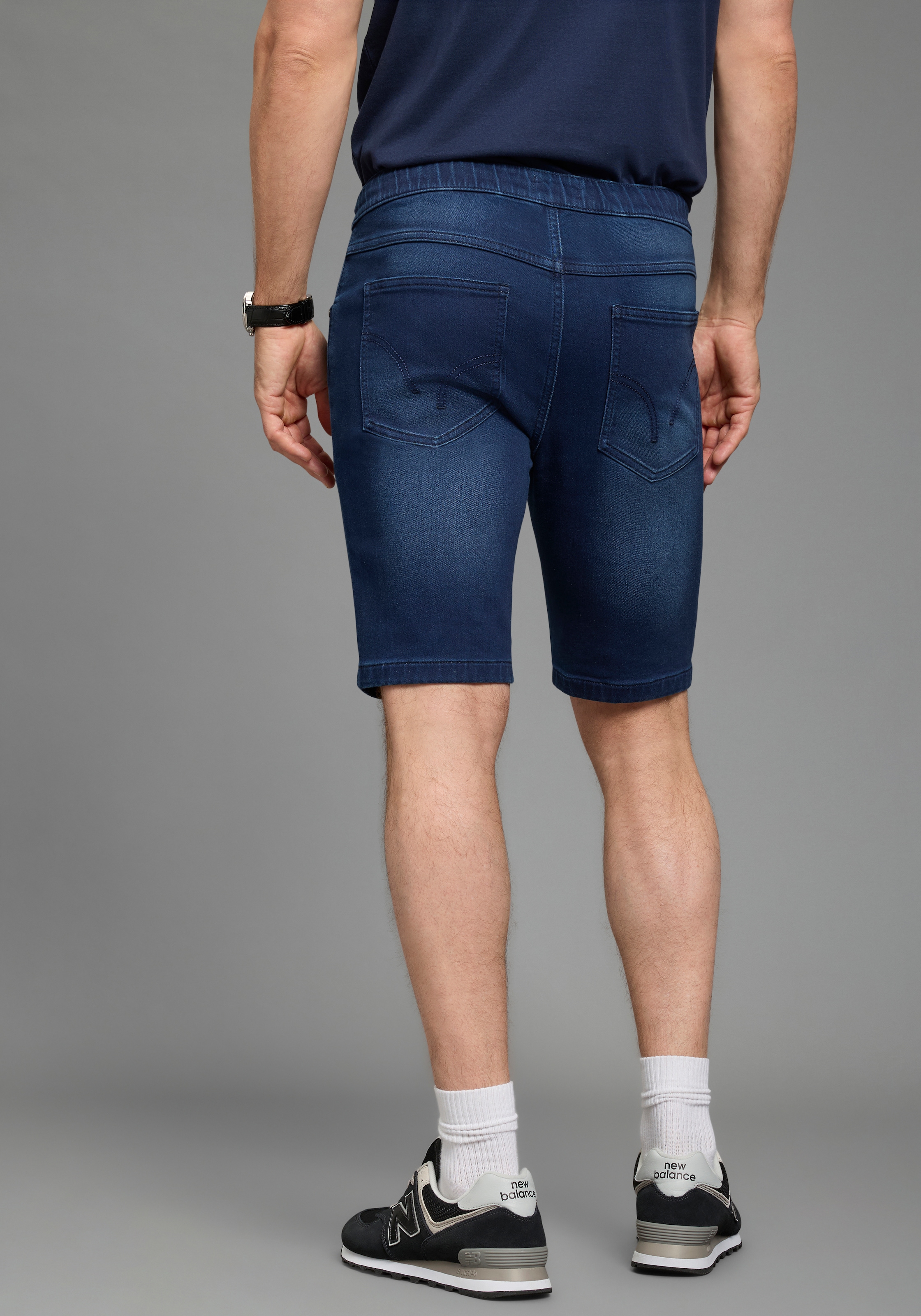Arizona Jeansshorts gerade geschnittenes Bein, Regular Fit Passform