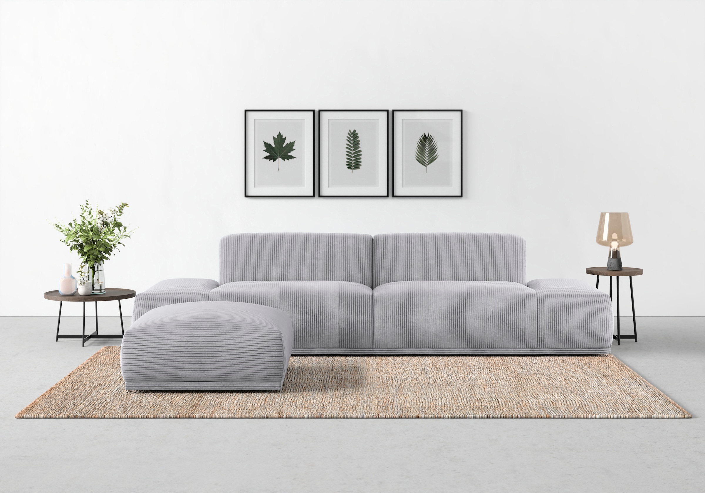 TRENDMANUFAKTUR Big-Sofa »Braga, toller Sitzkomfort, Designsofa«, in moderner Optik, mit hochwertigem Kaltschaum