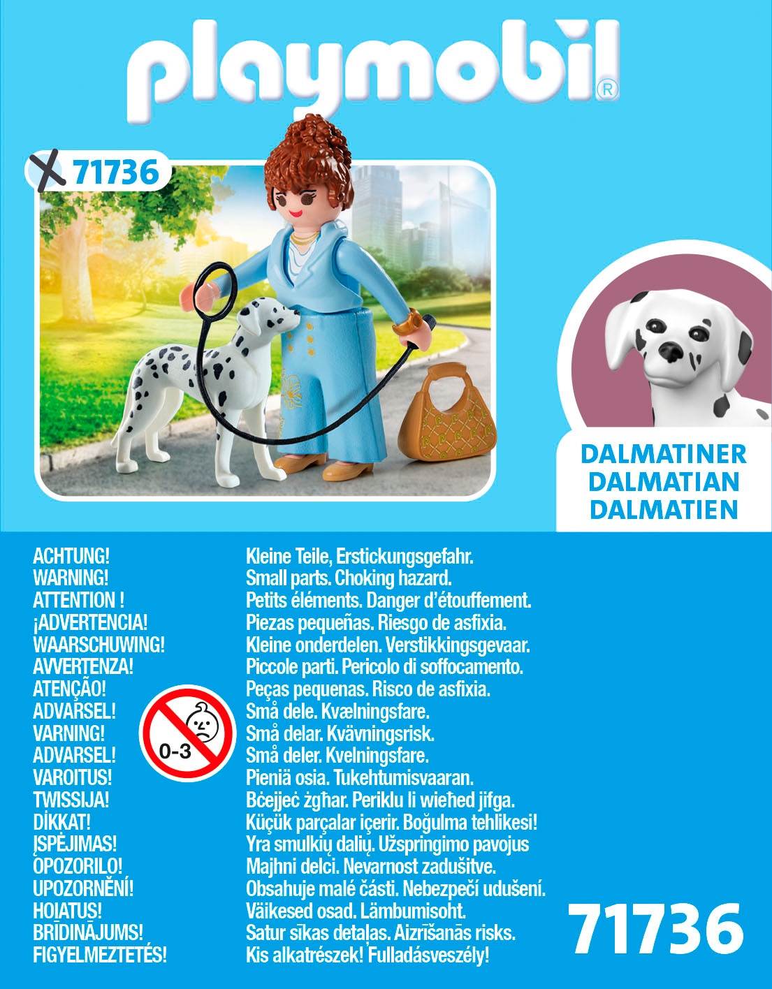 Playmobil® Konstruktions-Spielset »Managerin mit Dalmatiner (71736), Playmobil My Life«, (8 St.)