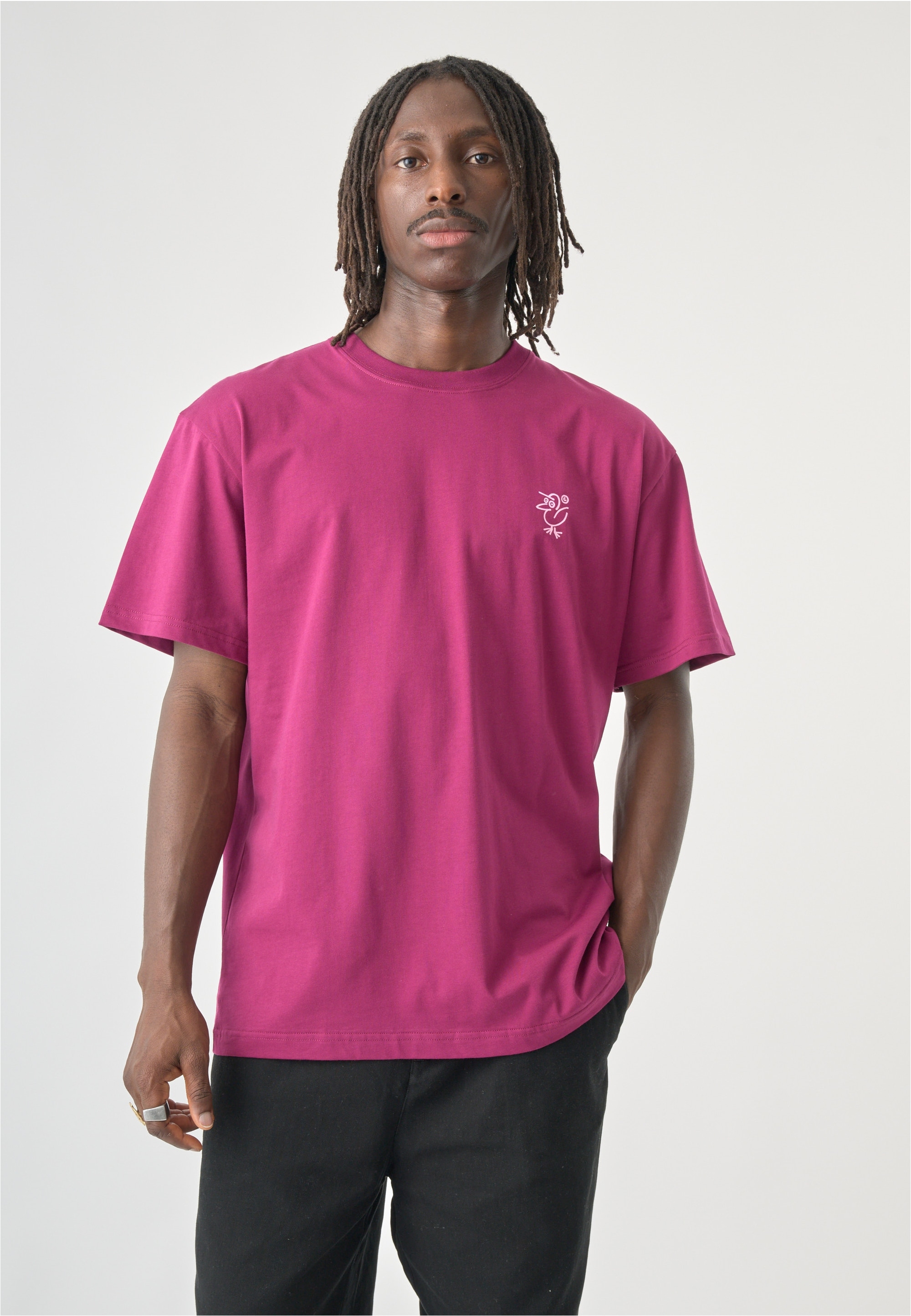 Cleptomanicx T-Shirt "Sketch Gull" mit großem Backprint