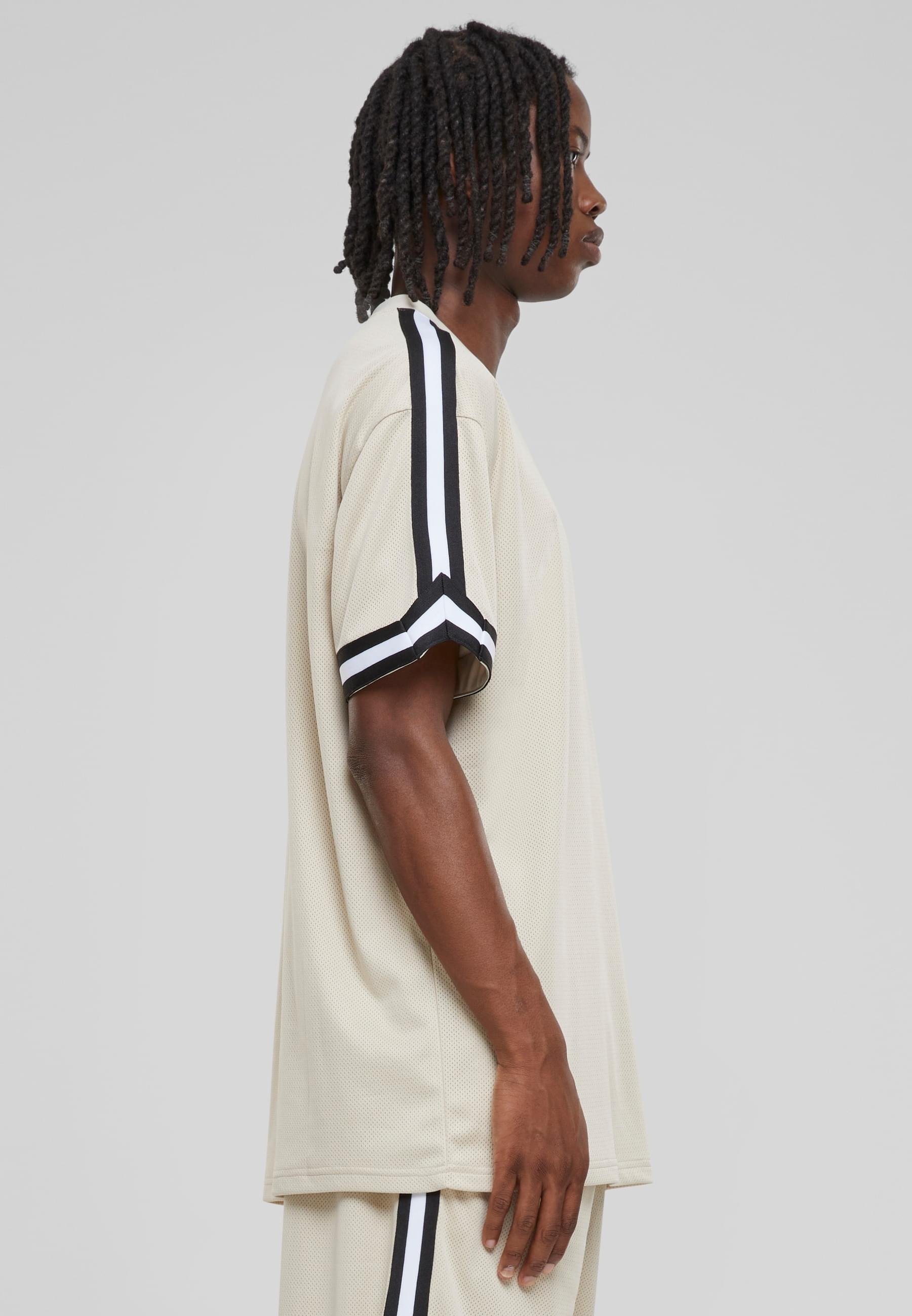 URBAN CLASSICS T-Shirt »Urban Classics Herren Oversized Stripes Mesh Tee«, (1 tlg.)