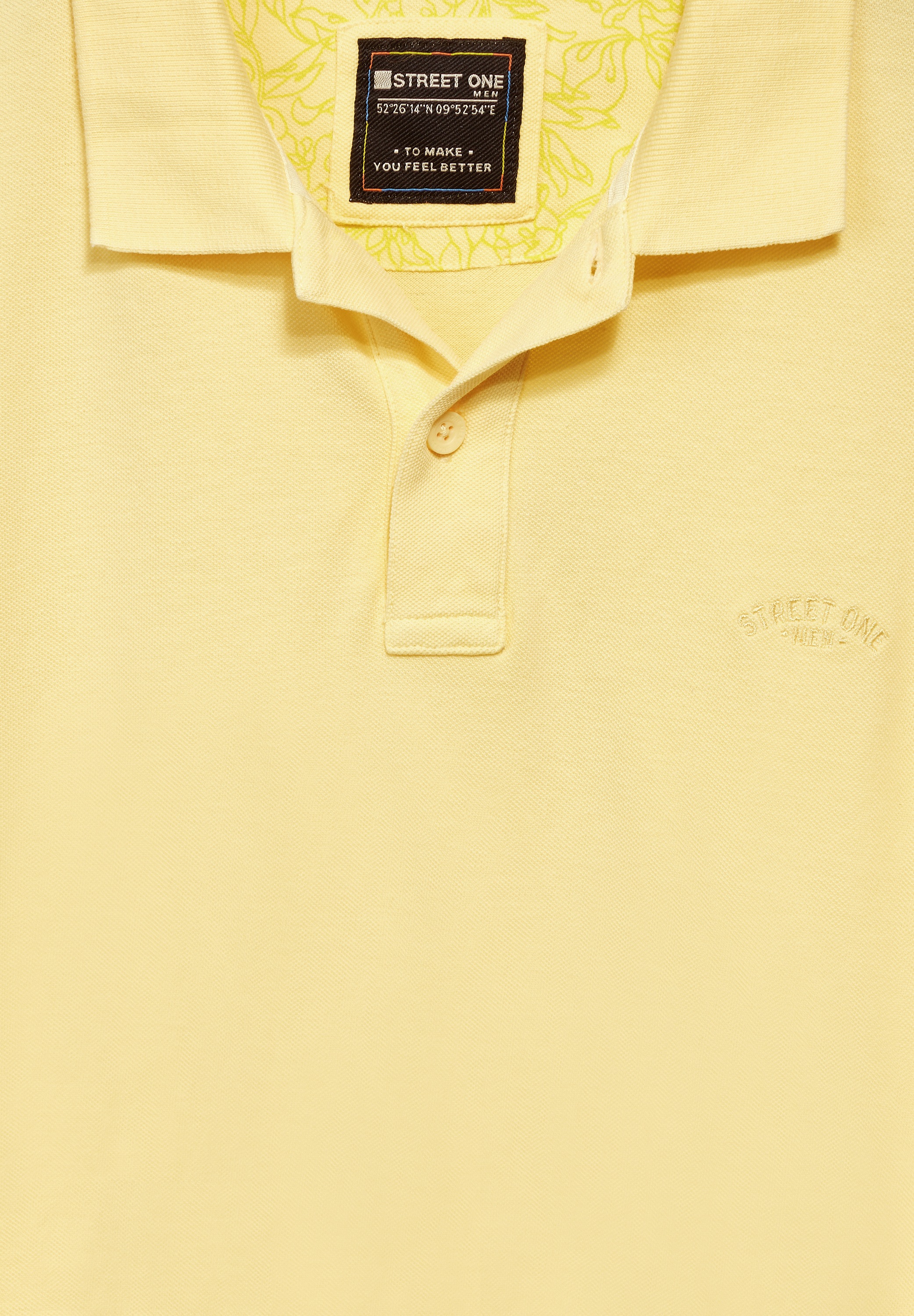 STREET ONE MEN Poloshirt, aus reiner Baumwolle