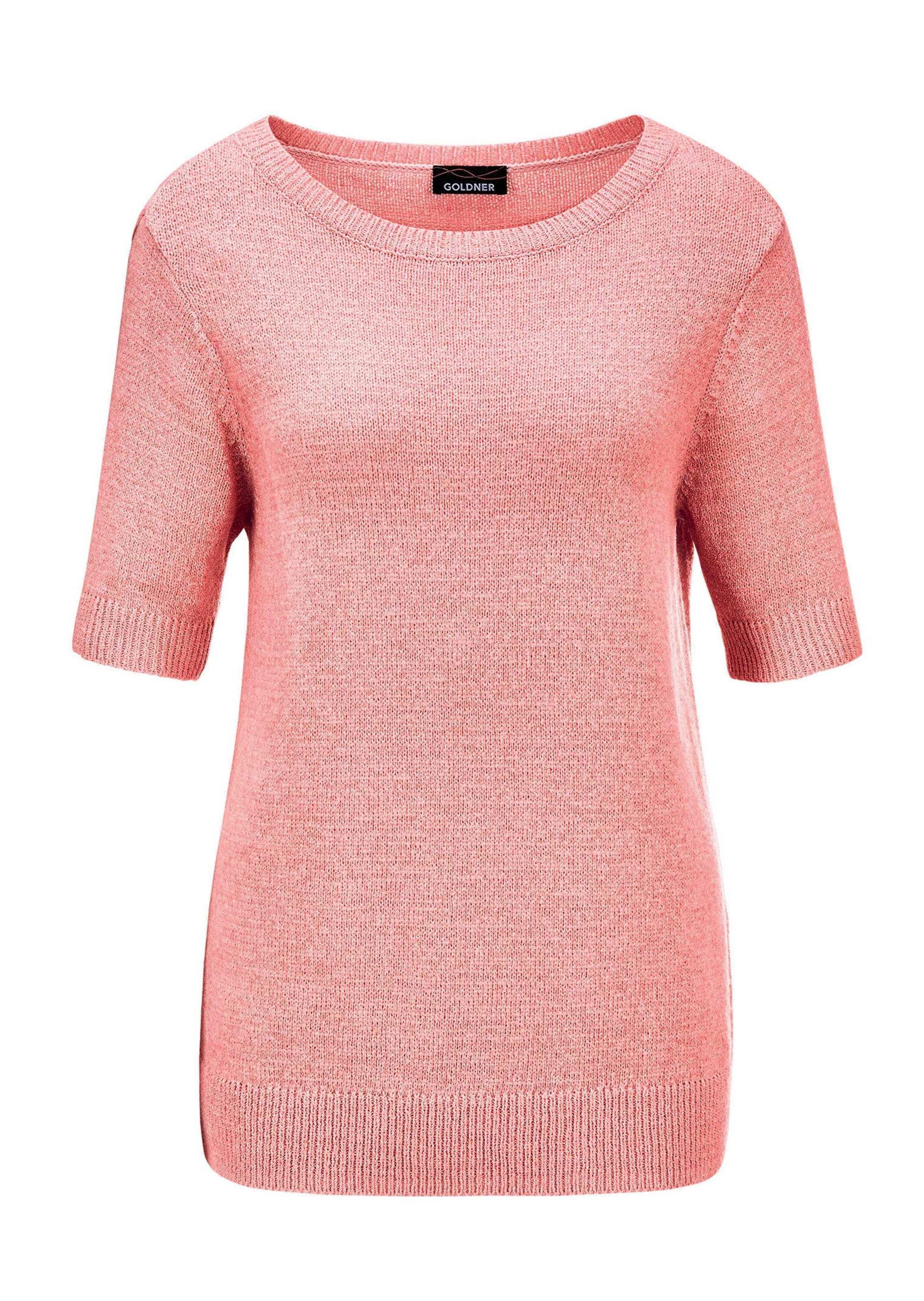 GOLDNER Rundhalspullover "Kurzgröße Pullover" Rippenbündchen günstig online kaufen