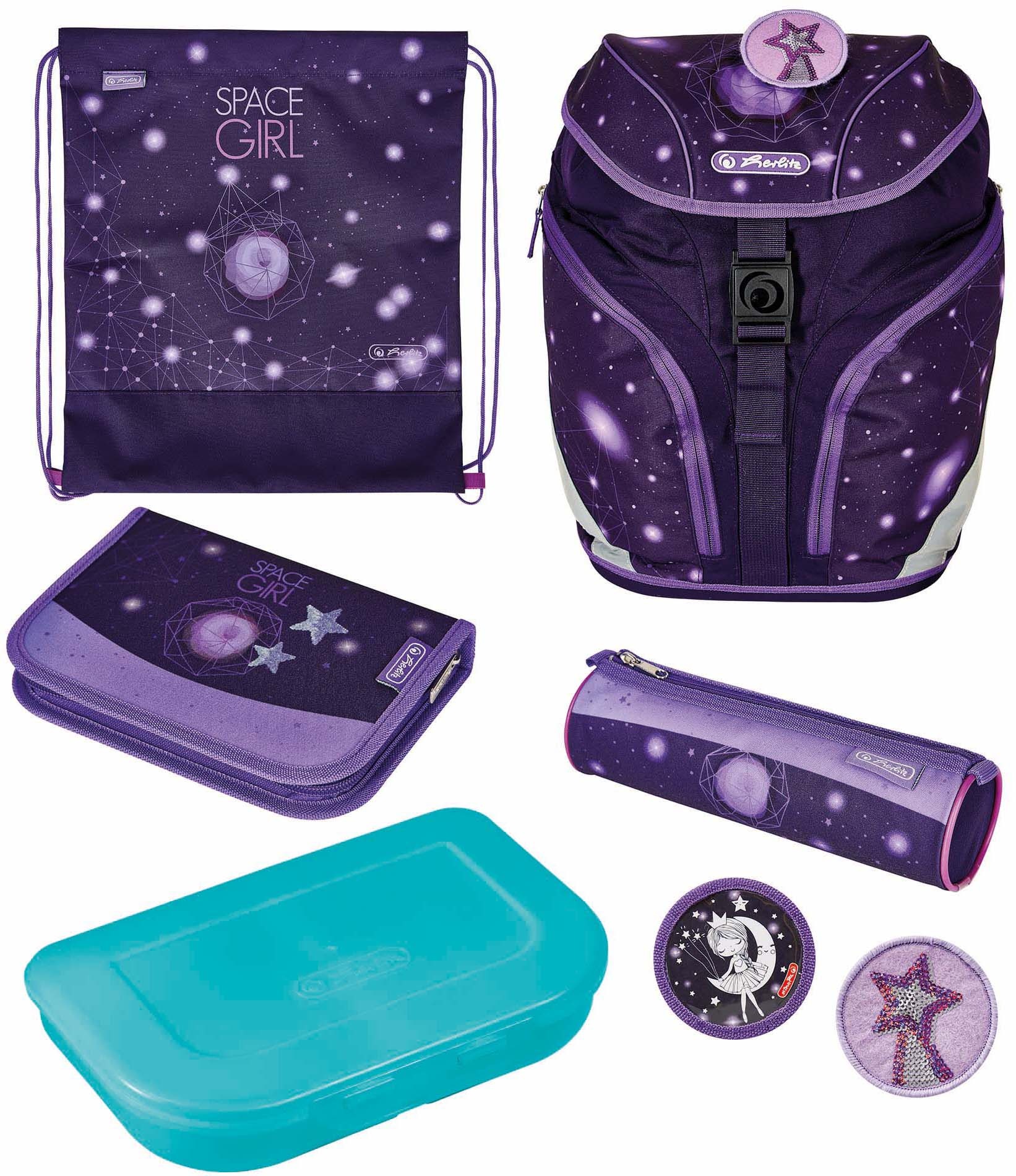 Herlitz Schulrucksack »SoftLight Plus, Space Girl«, Reflektoren-Floureszierende... kaufen
