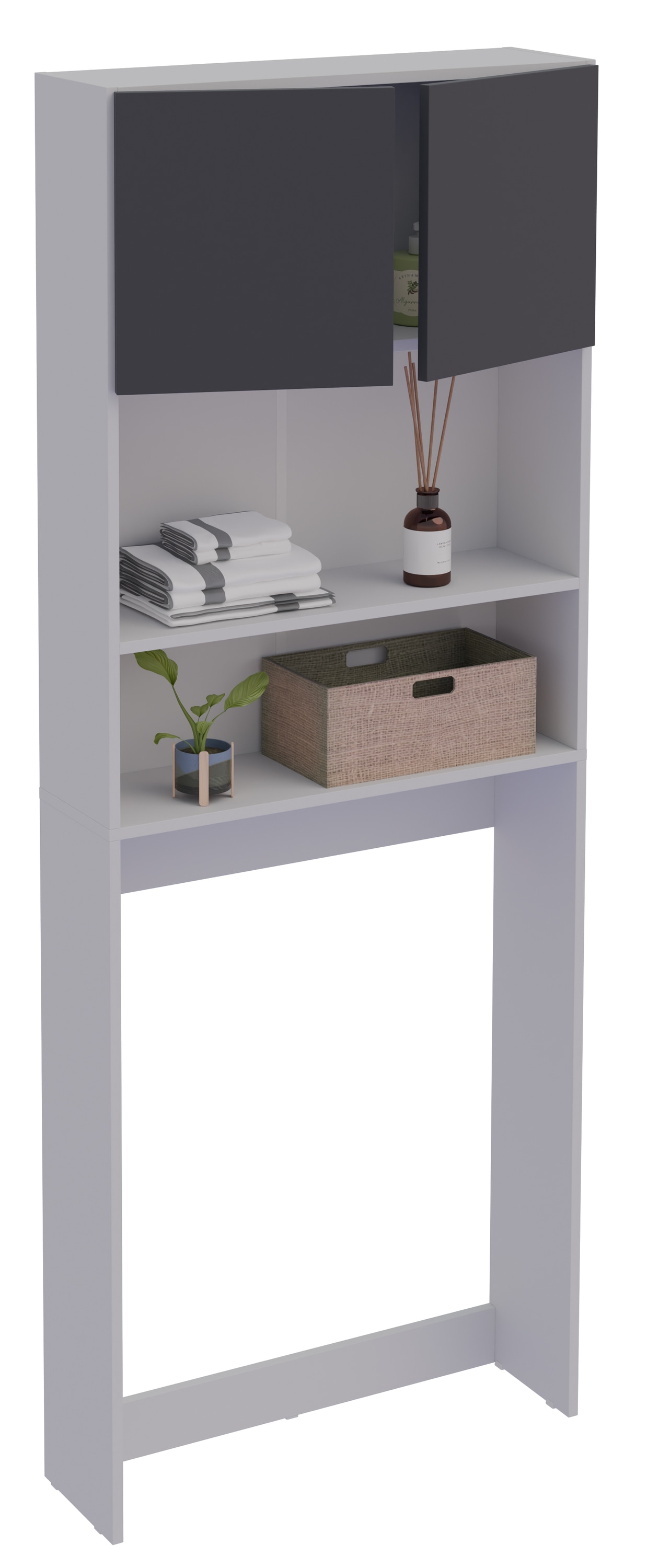 VCM Waschmaschinenumbauschrank "Holz Überbauschrank Waschmaschine Überbau Goralo" 1 Stk. tlg.