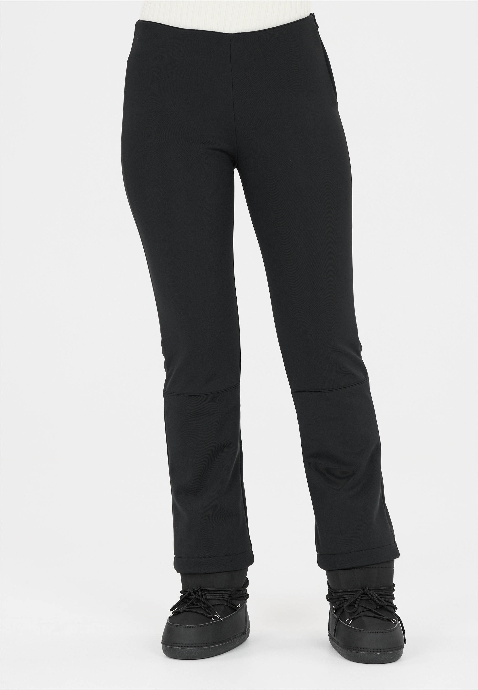Softshellhose ATHLECIA "Vikki", Damen, Gr. 46, EURO-Größen, schwarz, 82% Polyamid, 18% Elasthan, unifarben, lang, Hosen Softshellhose, mit DWR-Treatment