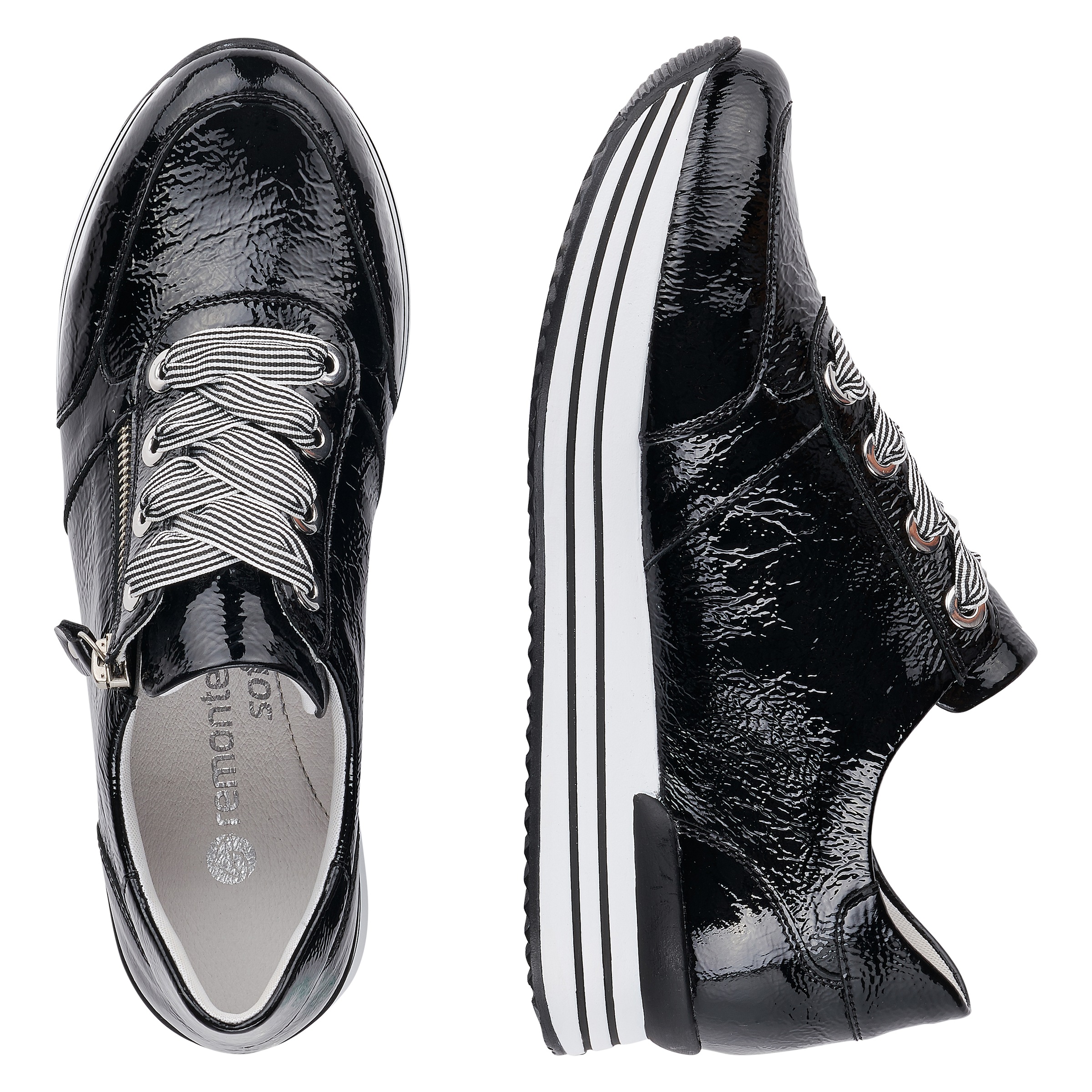 Remonte Plateausneaker, Freizeitschuh, Halbschuh, Schnürschuh mit gepolstertem Schaftrand