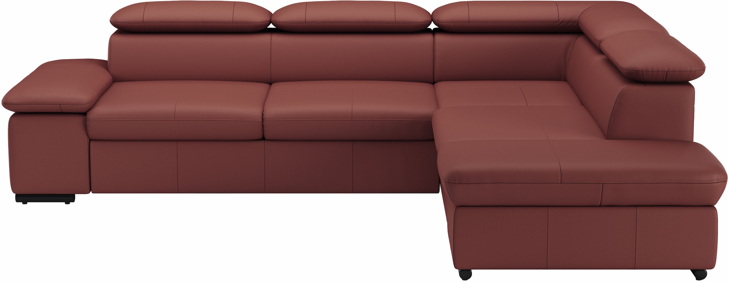 sit&more Ecksofa "Alcudia L-Form, B: 272 cm, Arm- und Kopfteilverstellung, Eckcouch" optional Schlaffunktion, Komfortsitz