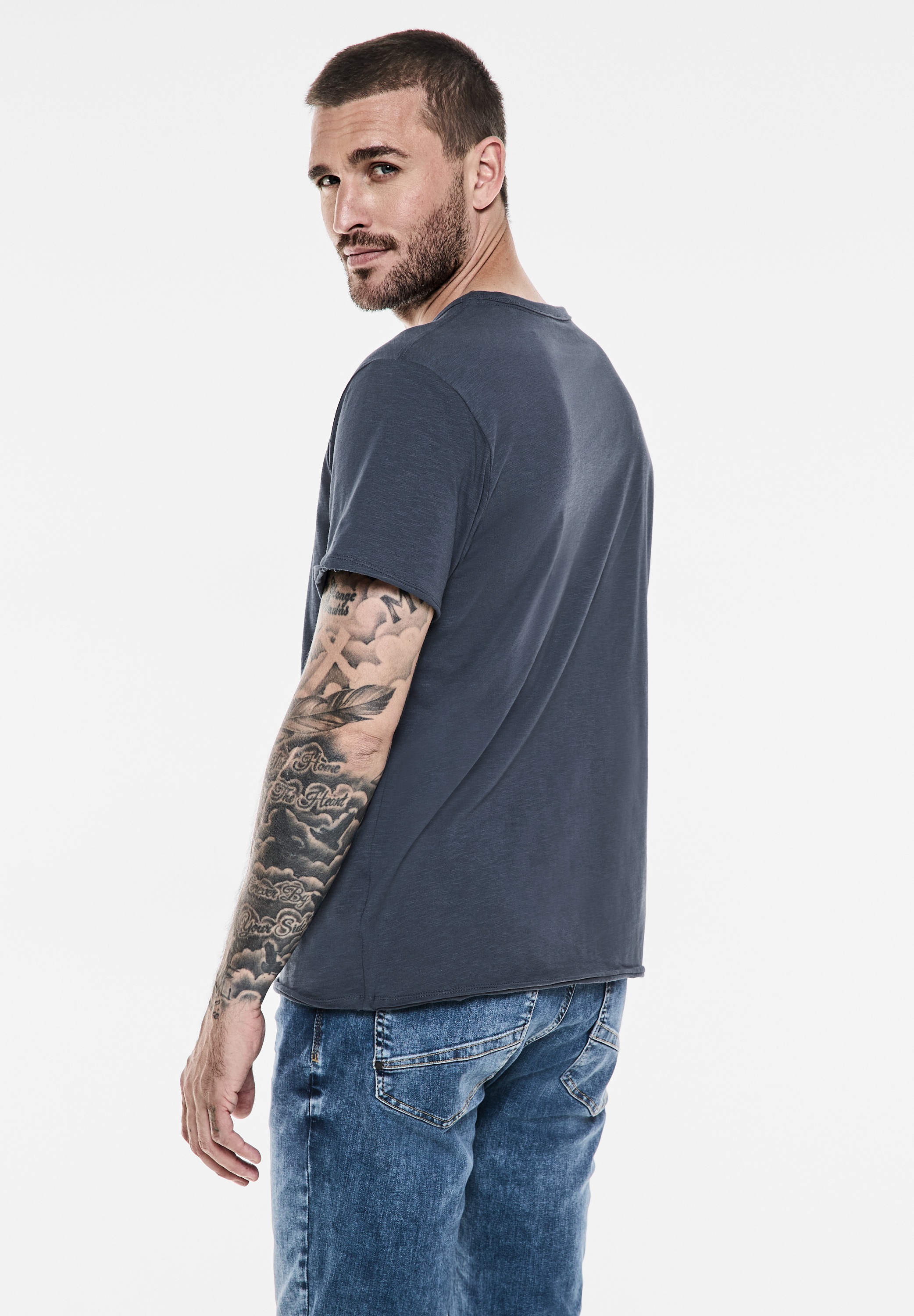 STREET ONE MEN T-Shirt, aus reiner Baumwolle