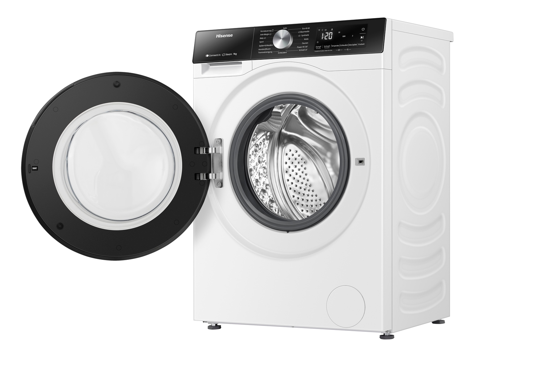 Hisense Waschmaschine »WF3S9043BW3«, 9 kg, 1400 U/min, Wifi-ConnectLife